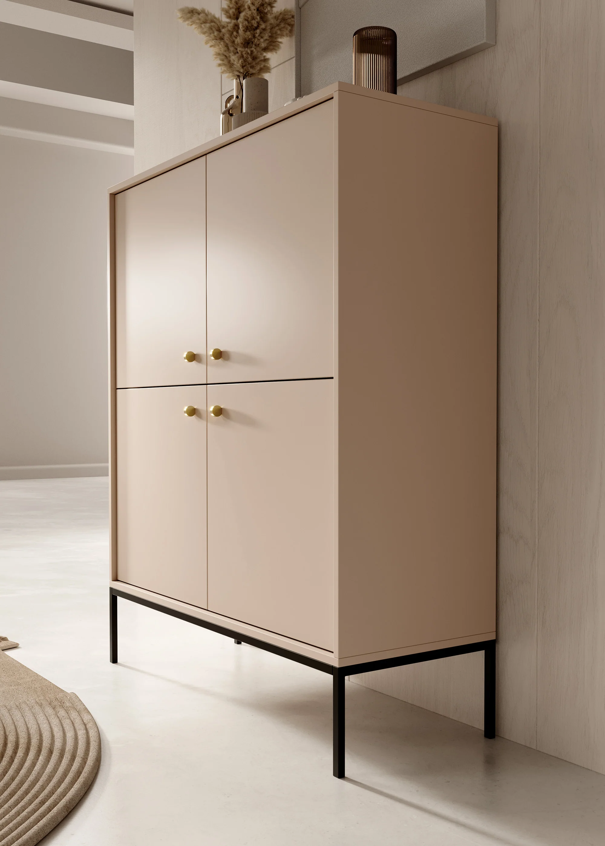 Moreno 2 - Dressoir - Beige - 104x39x125 cm - Image 4