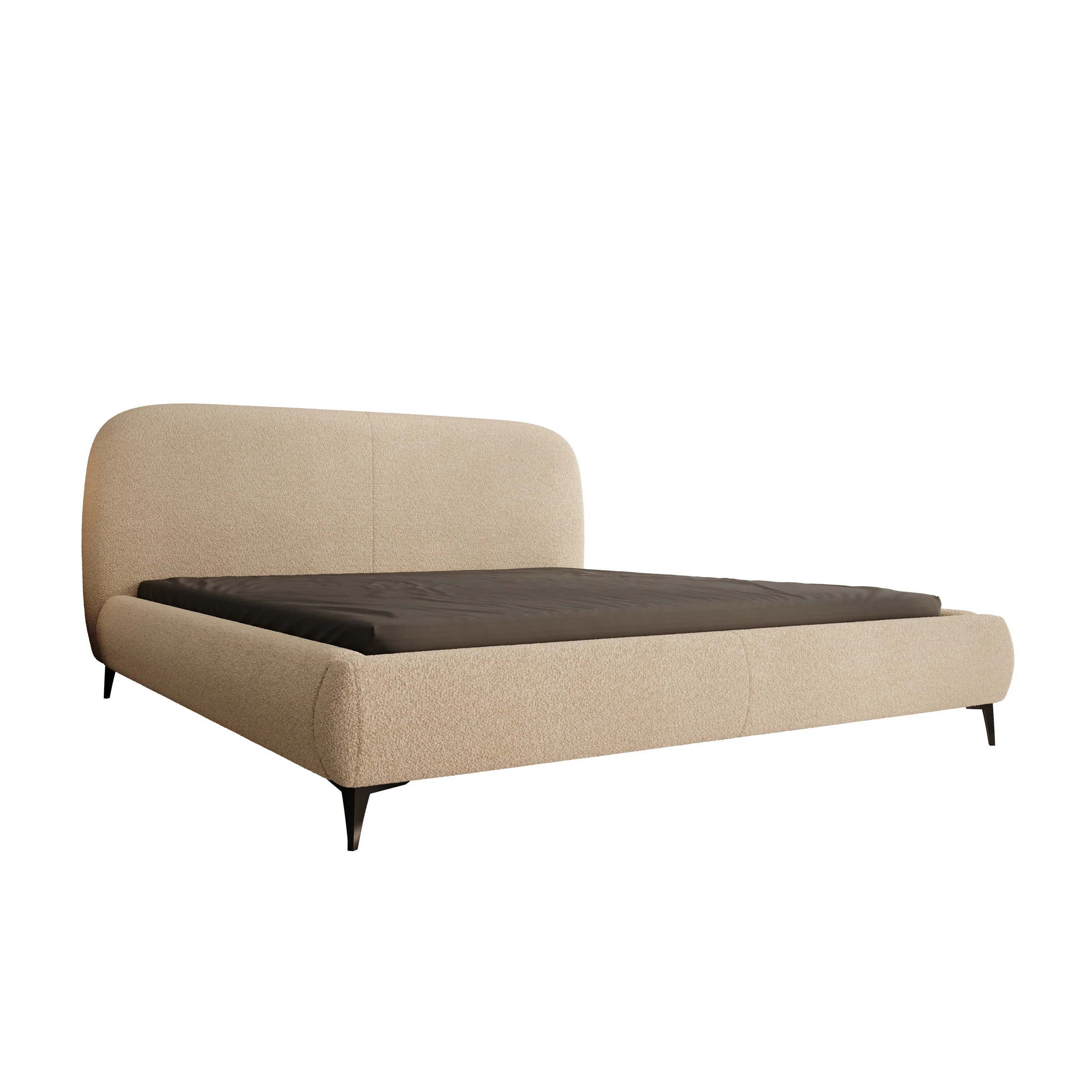 Muralla - Tweepersoonsbed - Beige teddystof - 180x200 cm - Image 5