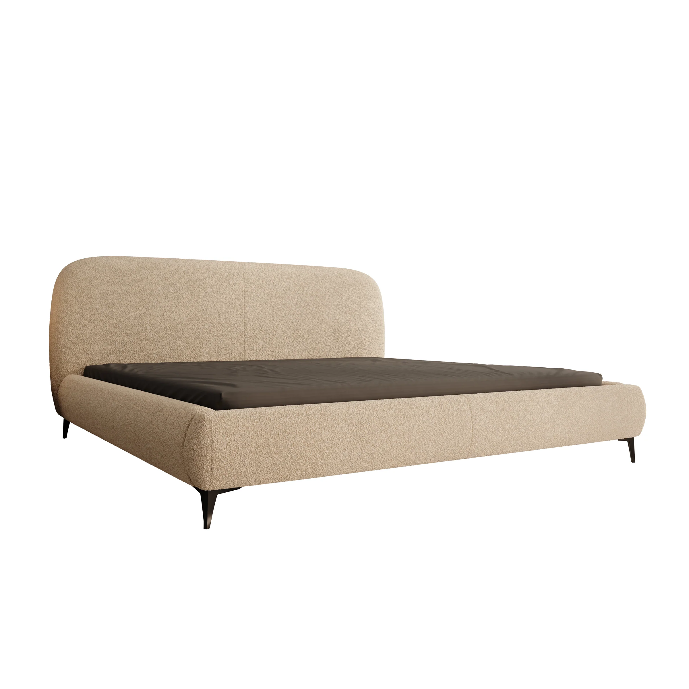 Muralla - Tweepersoonsbed - Beige teddystof - 200x200 cm - Image 5