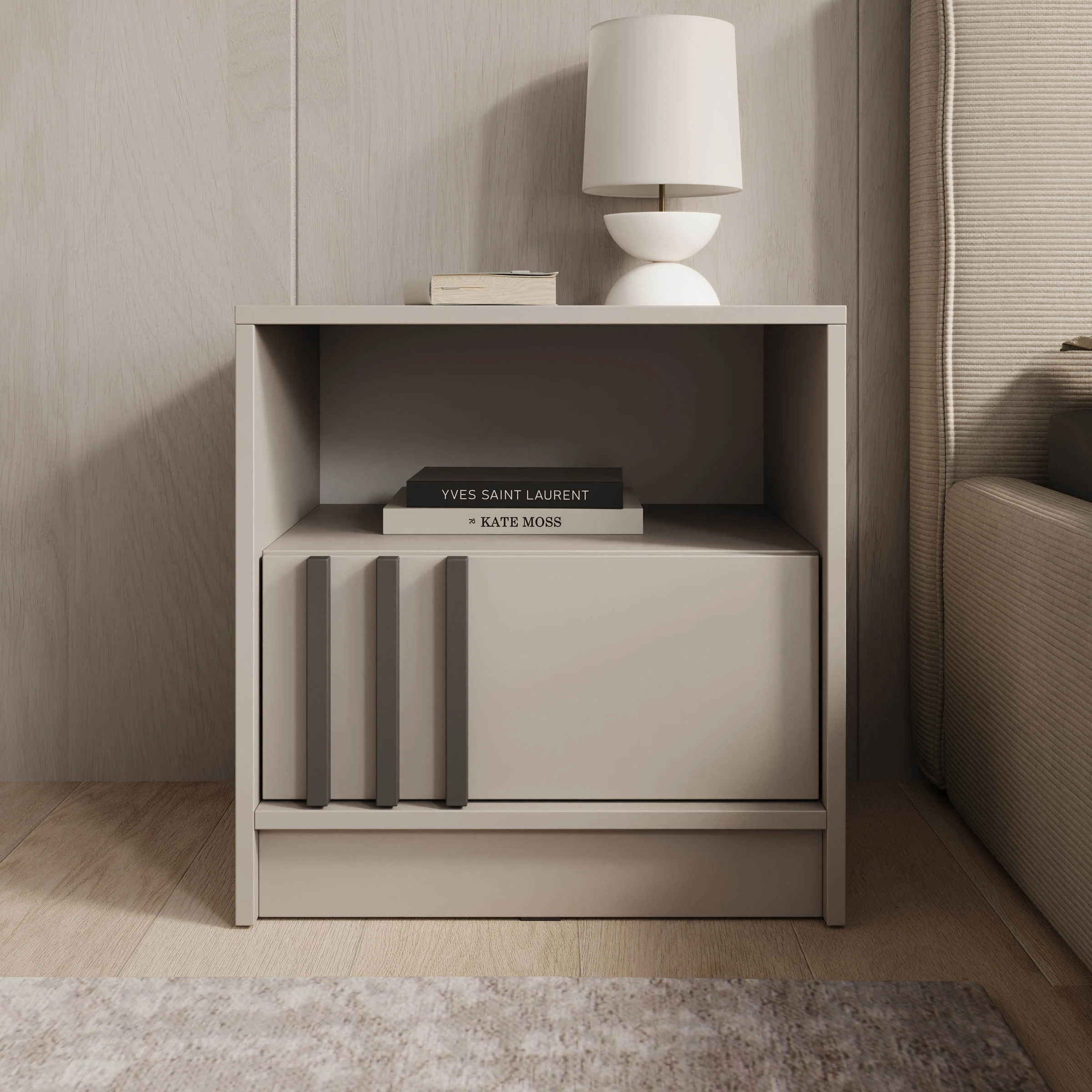 Nauru - Nachtkastje - Beige - 51x38x52 cm - Image 3
