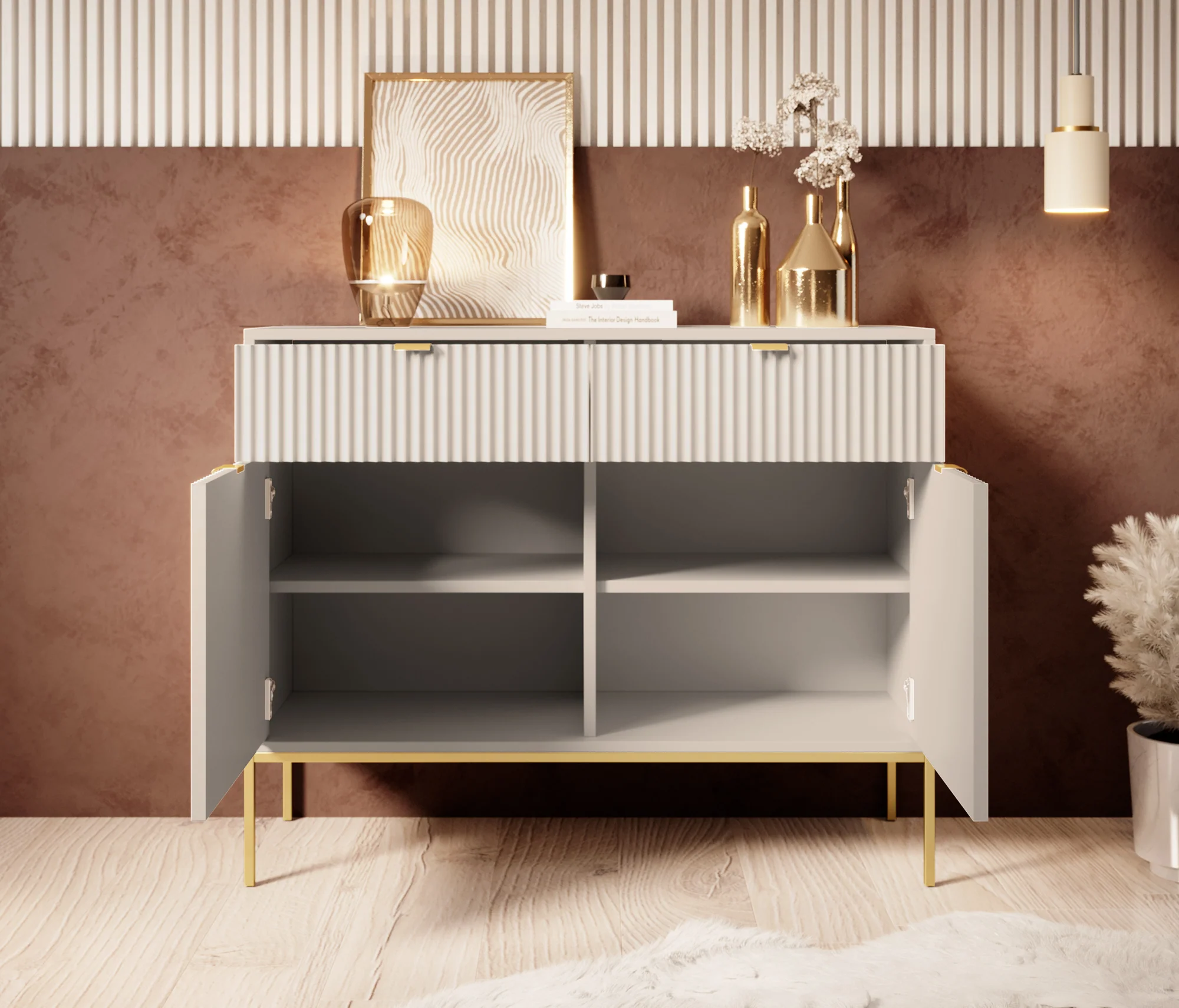 Navil 2 - Dressoir - Beige - 104x39x83 cm - Image 3