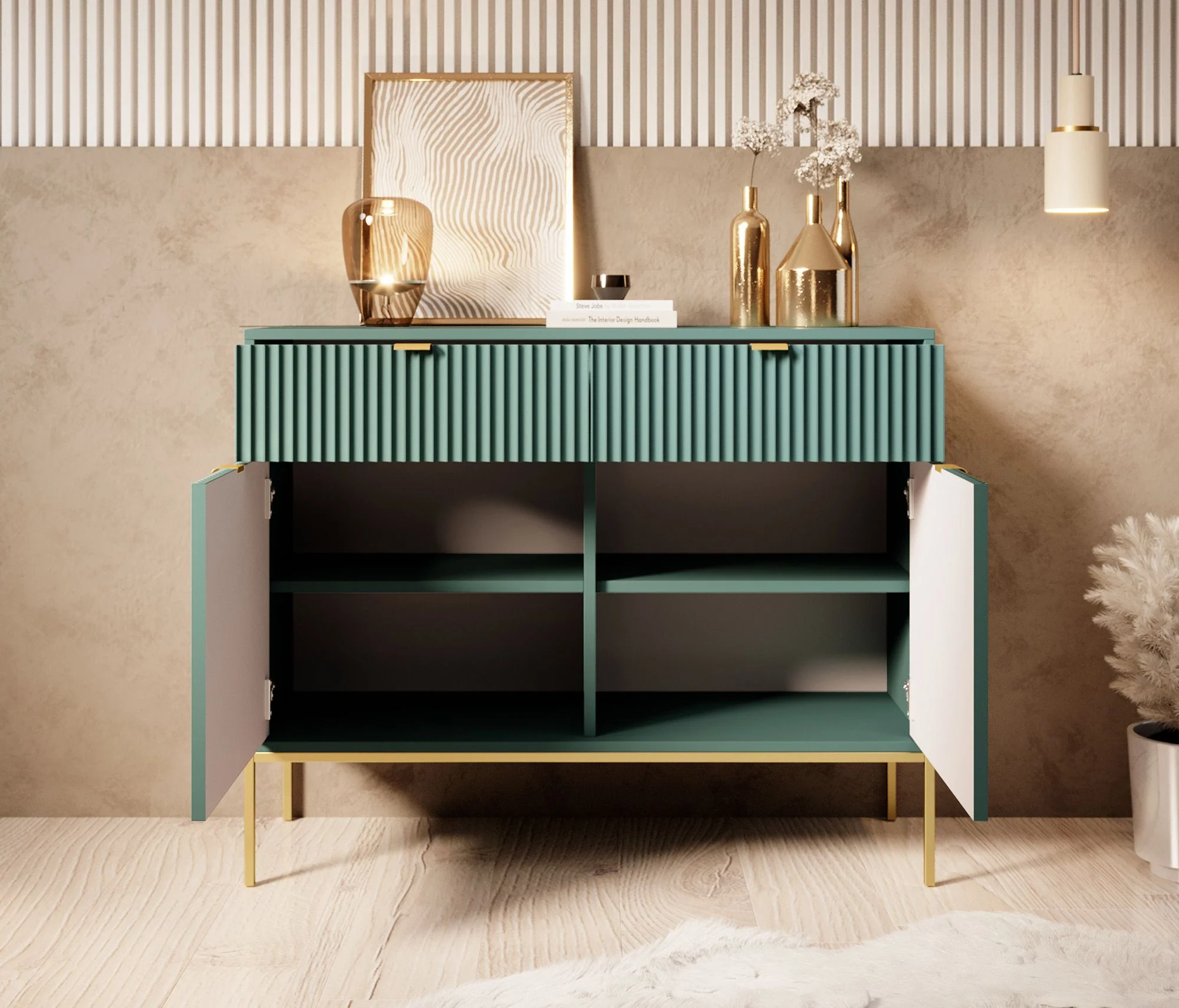 Navil 2 - Dressoir - Groen - 104x39x83 cm - Image 3