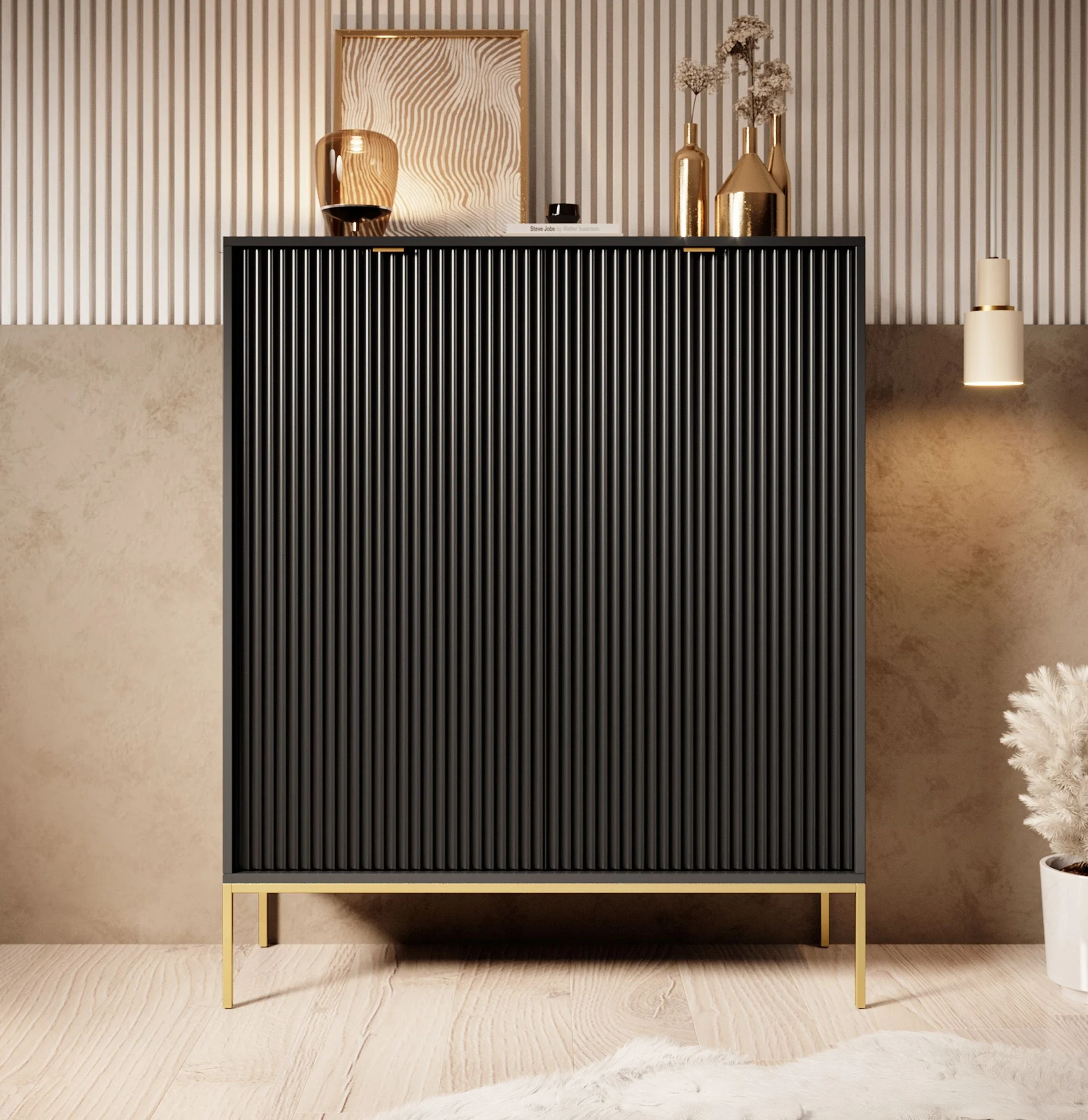 Navil 2 - Dressoir - Zwart - 104x39x125 cm - Image 3