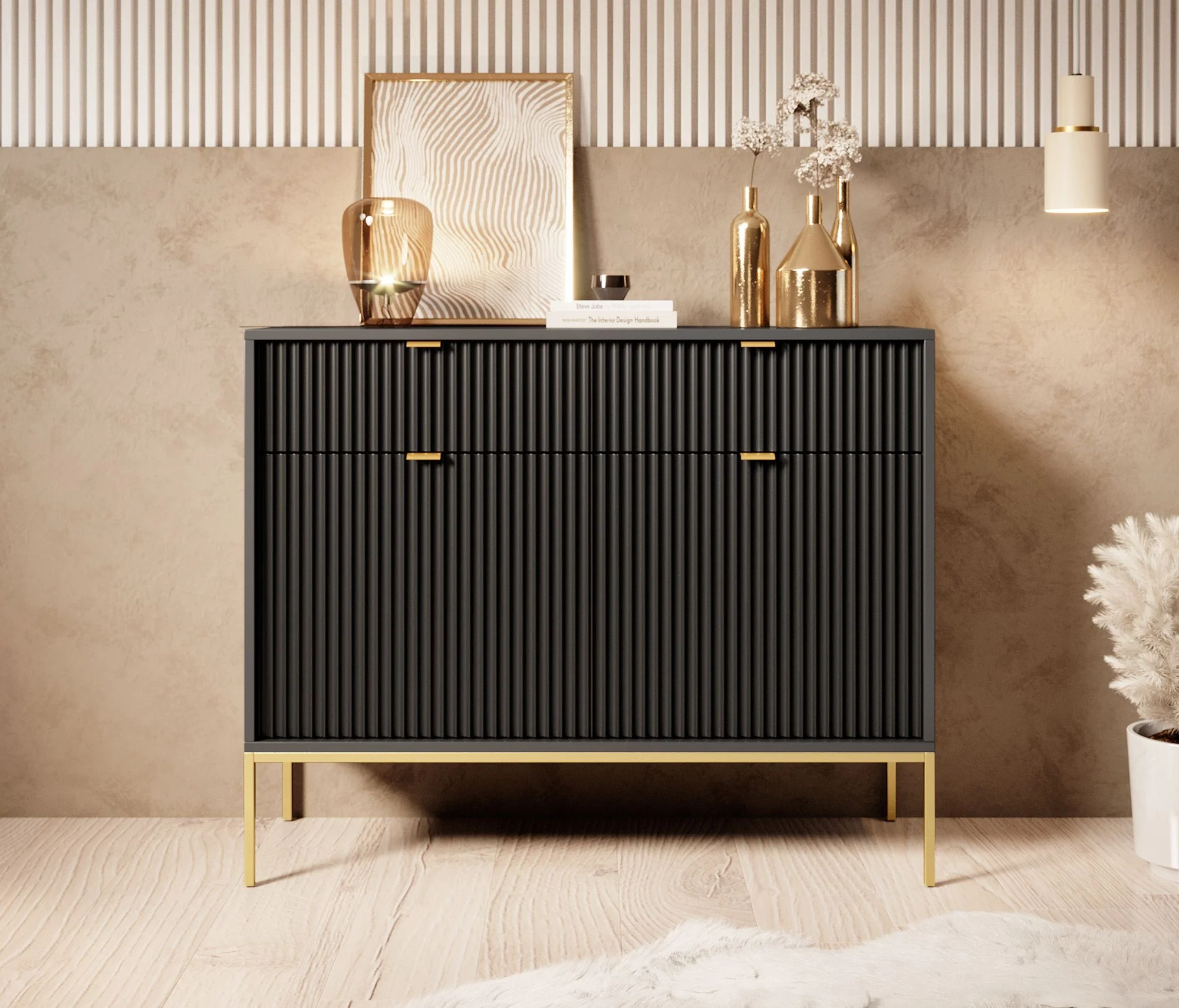 Navil 2 - Dressoir - Zwart - 104x39x83 cm - Image 2