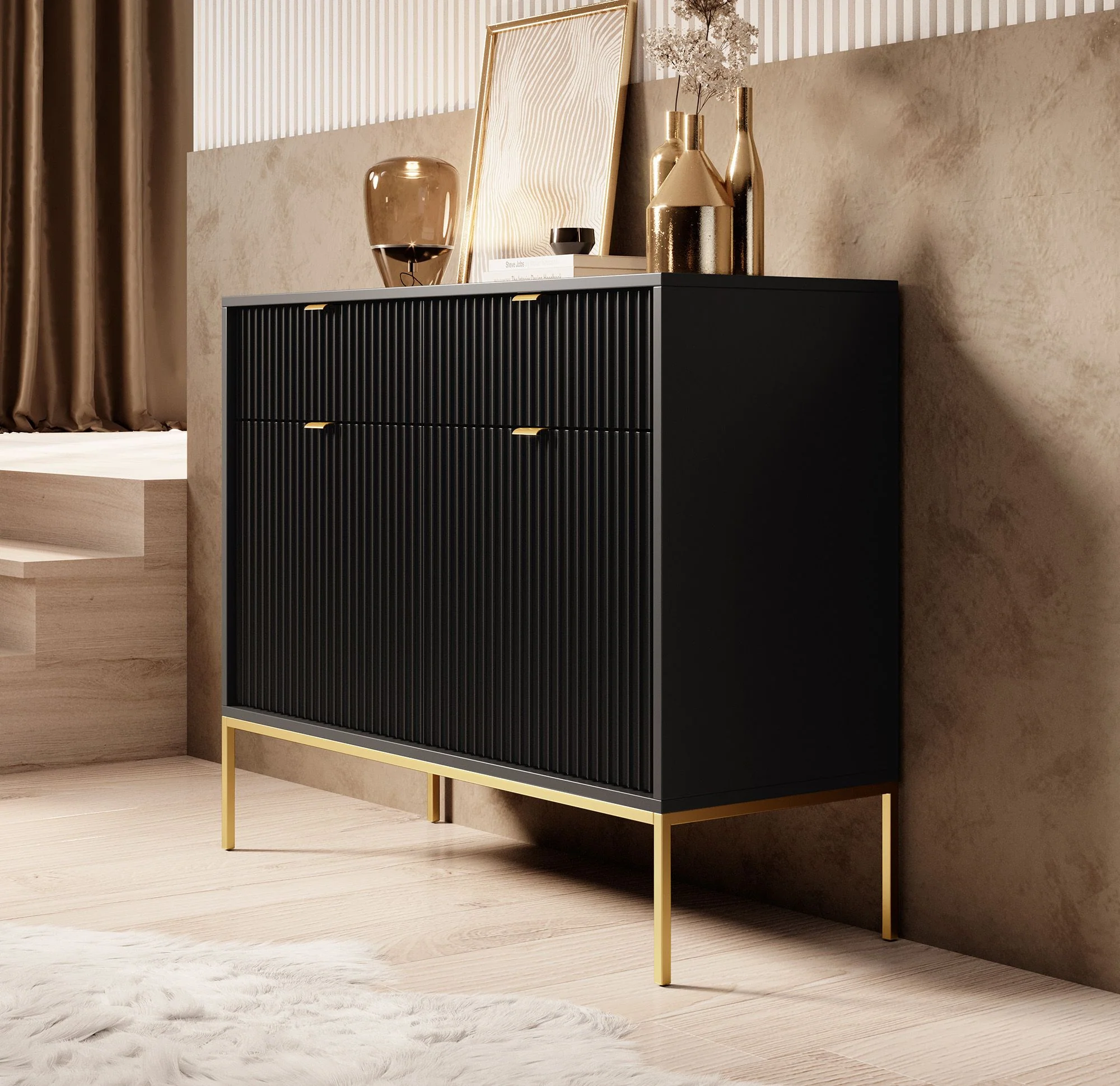 Navil 2 - Dressoir - Zwart - 104x39x83 cm - Image 4