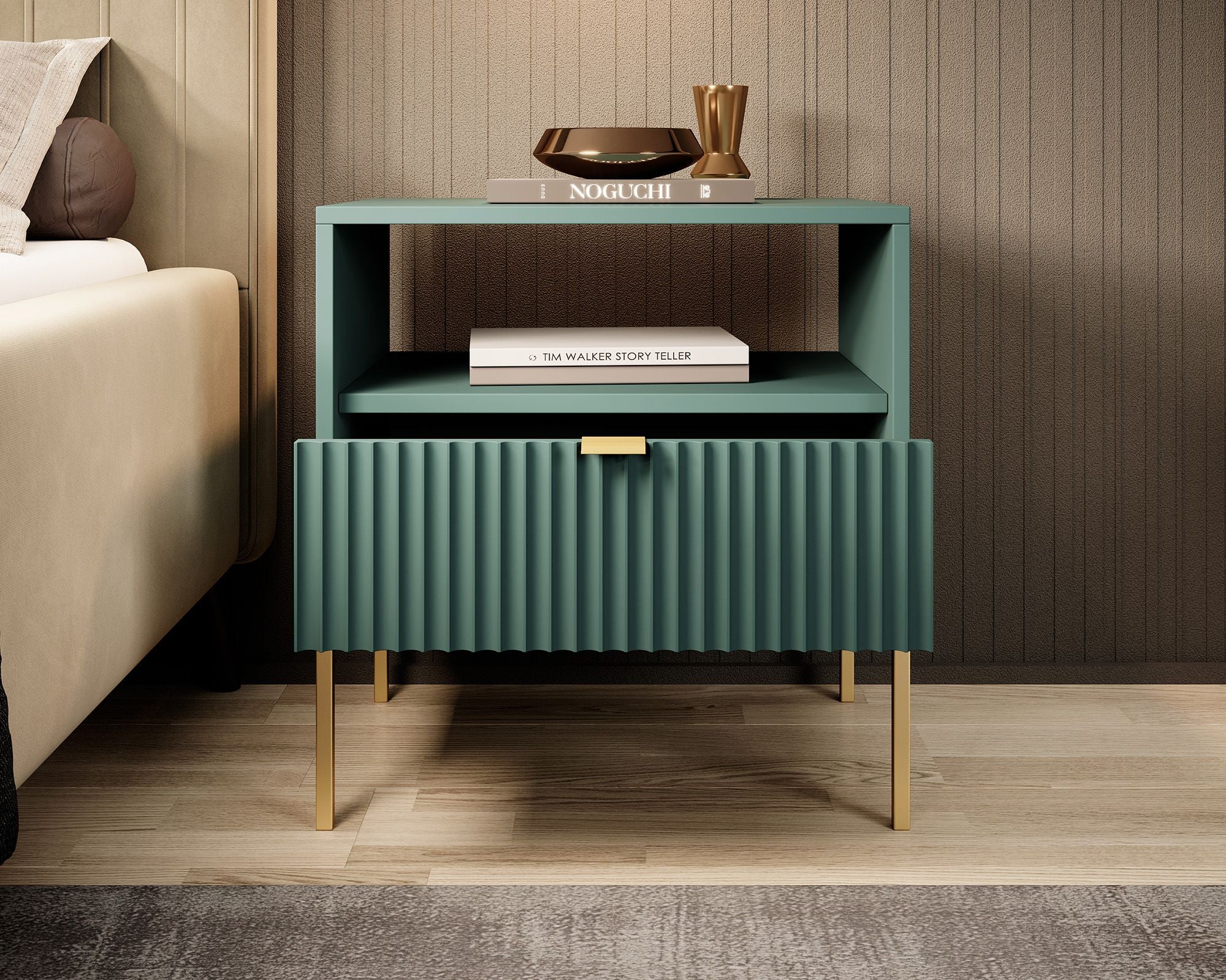 Navil 2 - Nachtkastje - Groen - 54x39x56 cm - Image 3