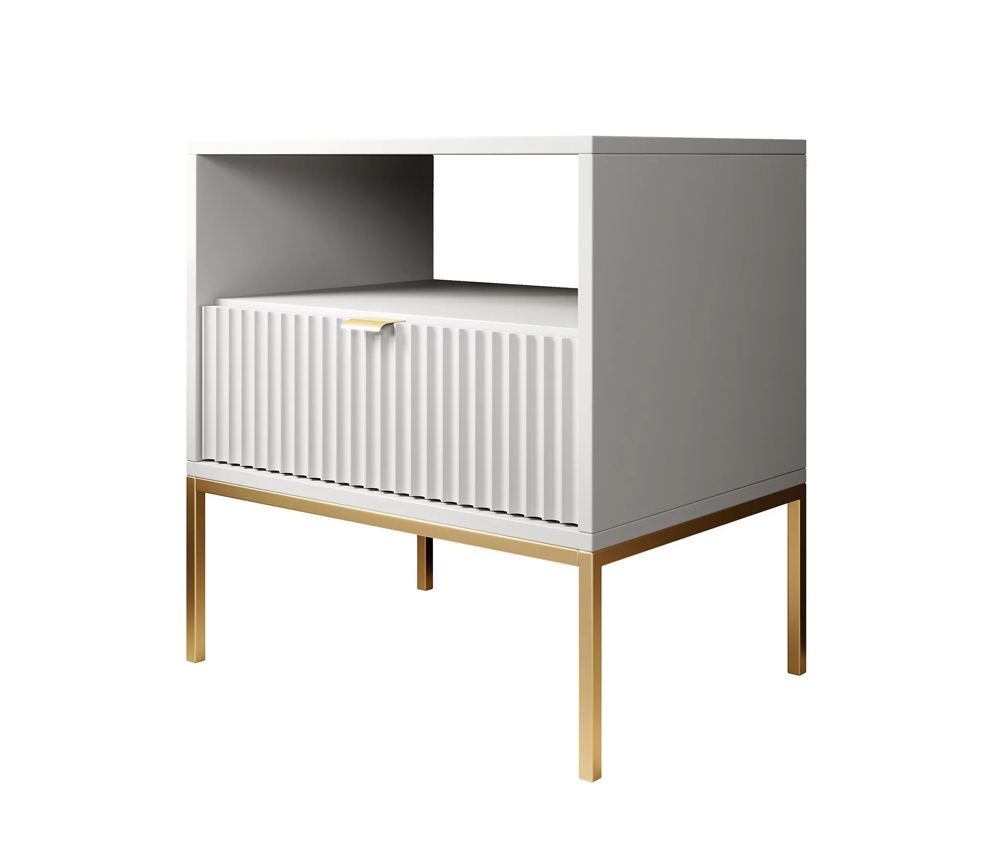 Navil 2 - Nachtkastje - Wit - 54x39x56 cm - Image 5