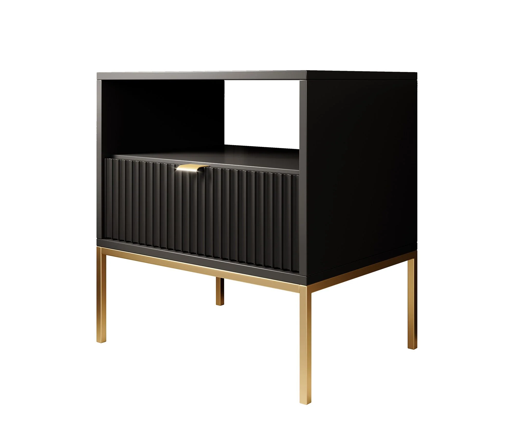 Navil 2 - Nachtkastje - Zwart - 54x39x56 cm - Image 5
