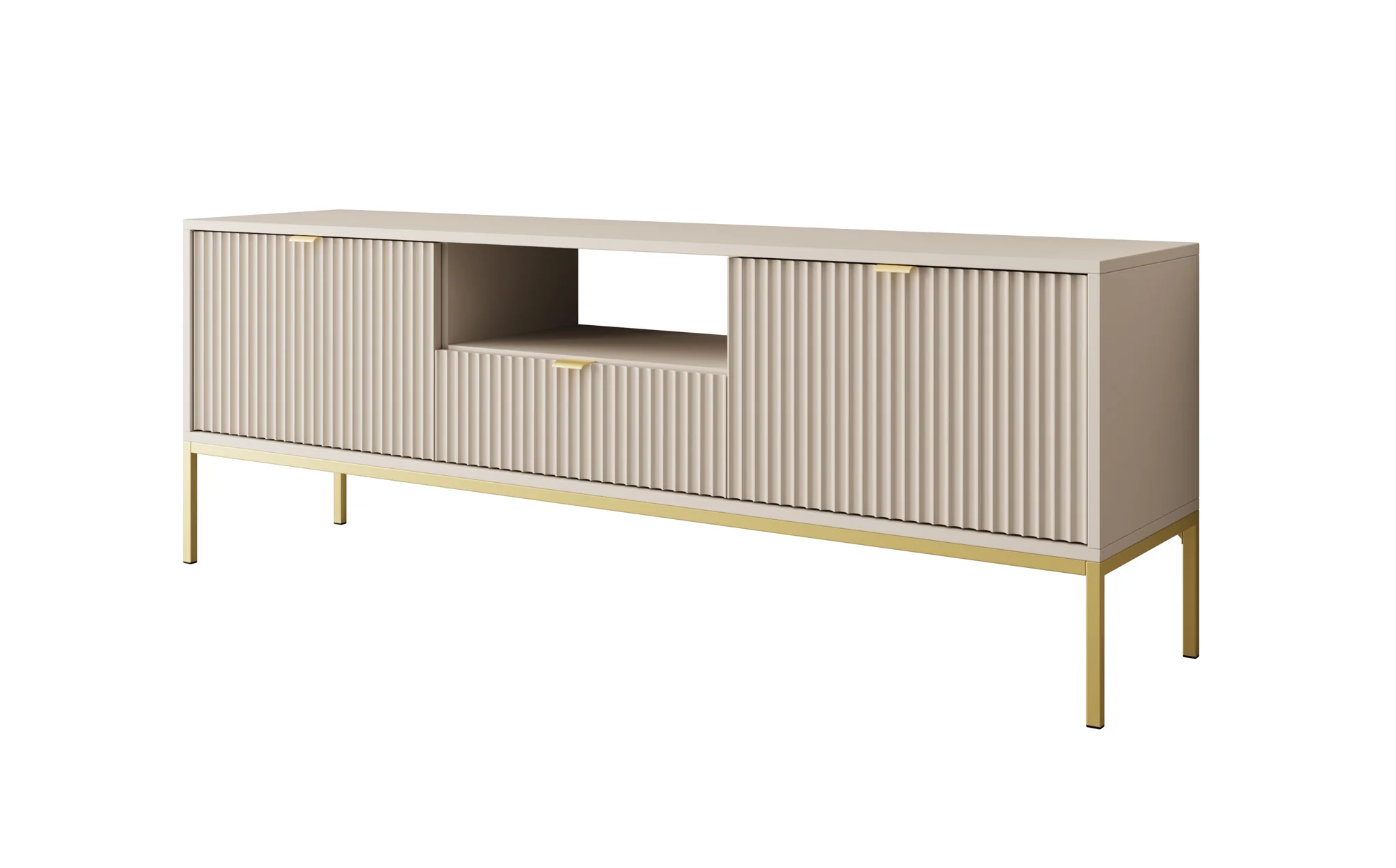 Navil 2 - TV-Meubel - Beige  - 154x39x56 cm - Image 6