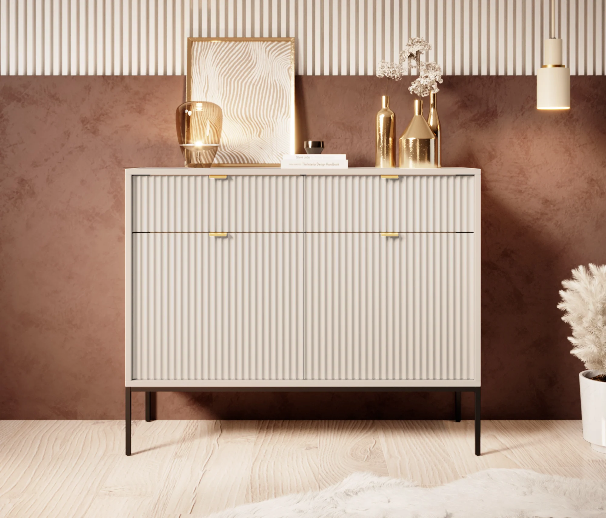 Navil  - Dressoir - Beige - 104x39x83 cm - Image 2