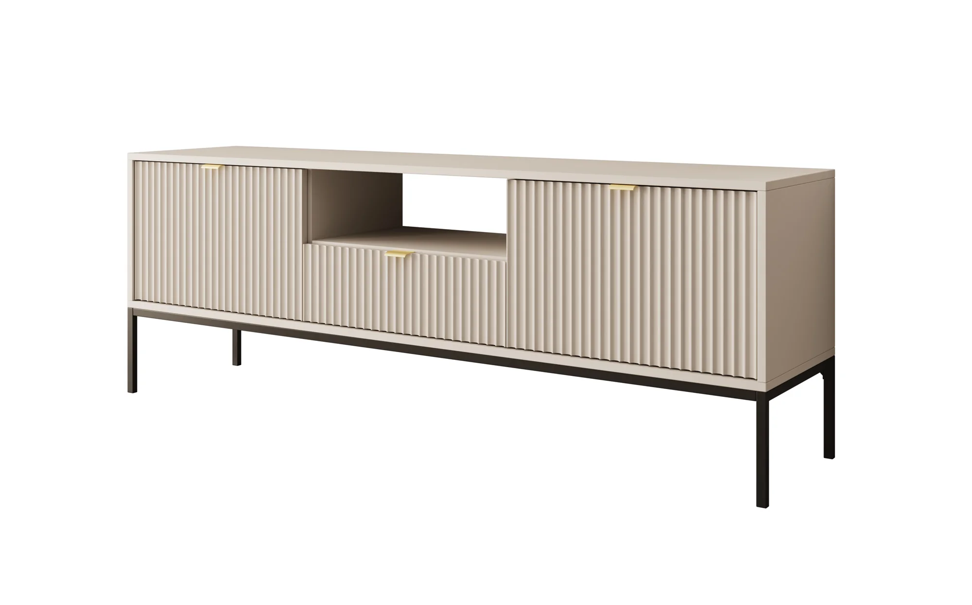 Navil - TV-Meubel - Beige  - 154x39x56 cm - Image 6