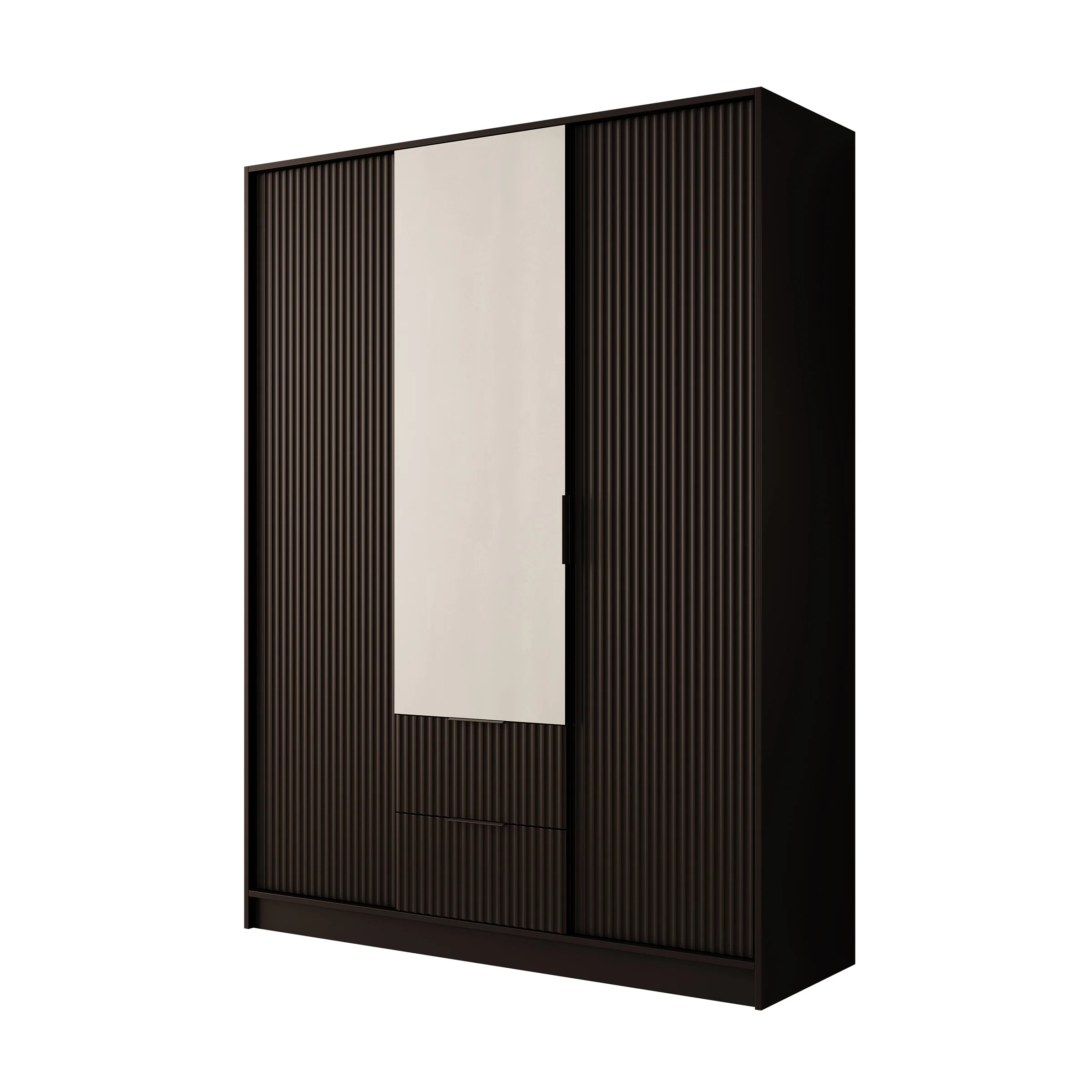 Negroni - Kledingkast met 3 deuren - Zwart - 150x51x200 cm - Image 7