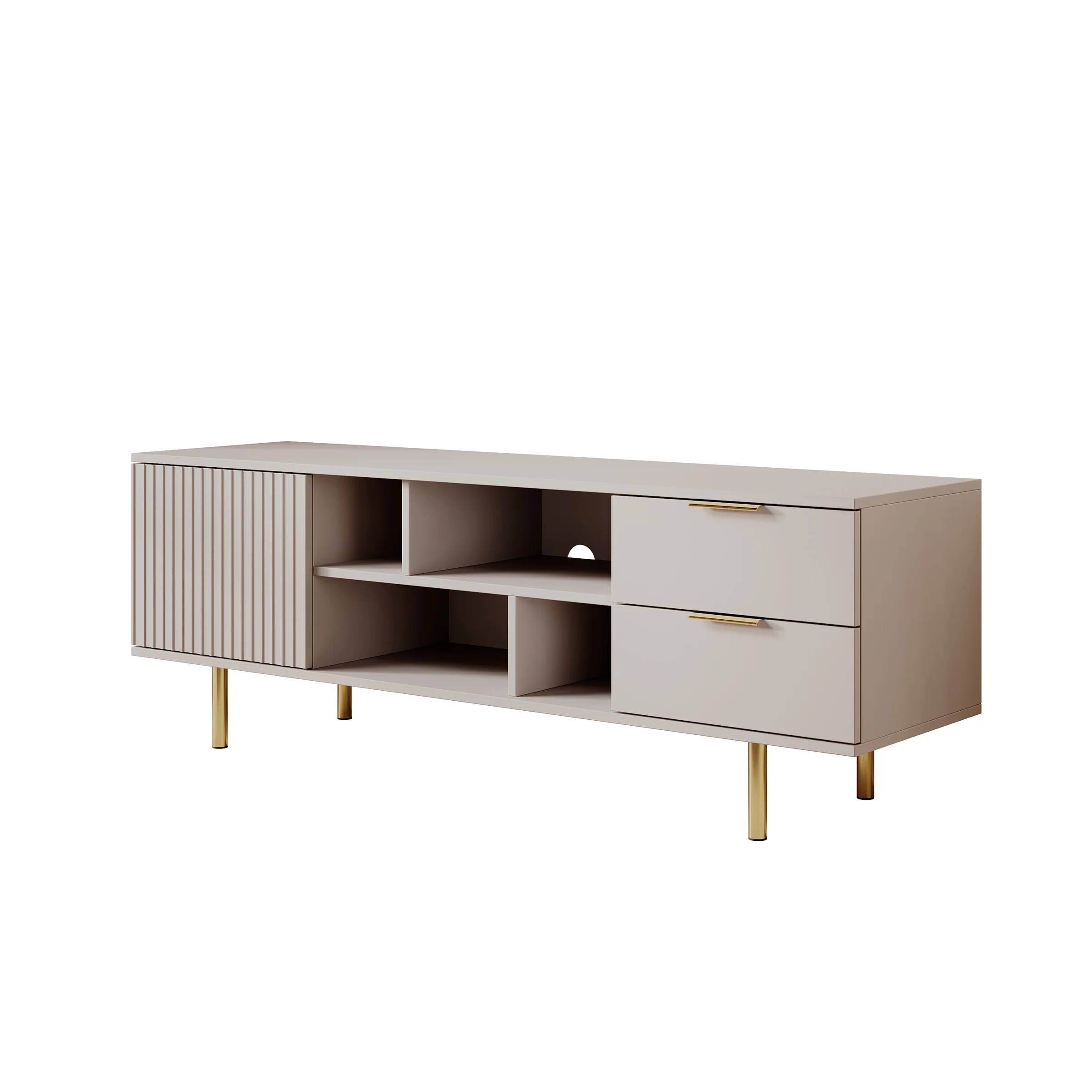 Nicola - TV-Meubel - Beige  - 150x41x52 cm - Image 7