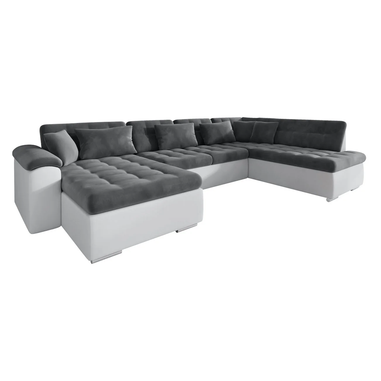 Nicoreta - Hoekbank 5-zits met chaise longue - Velvet grijs - Links - Image 5