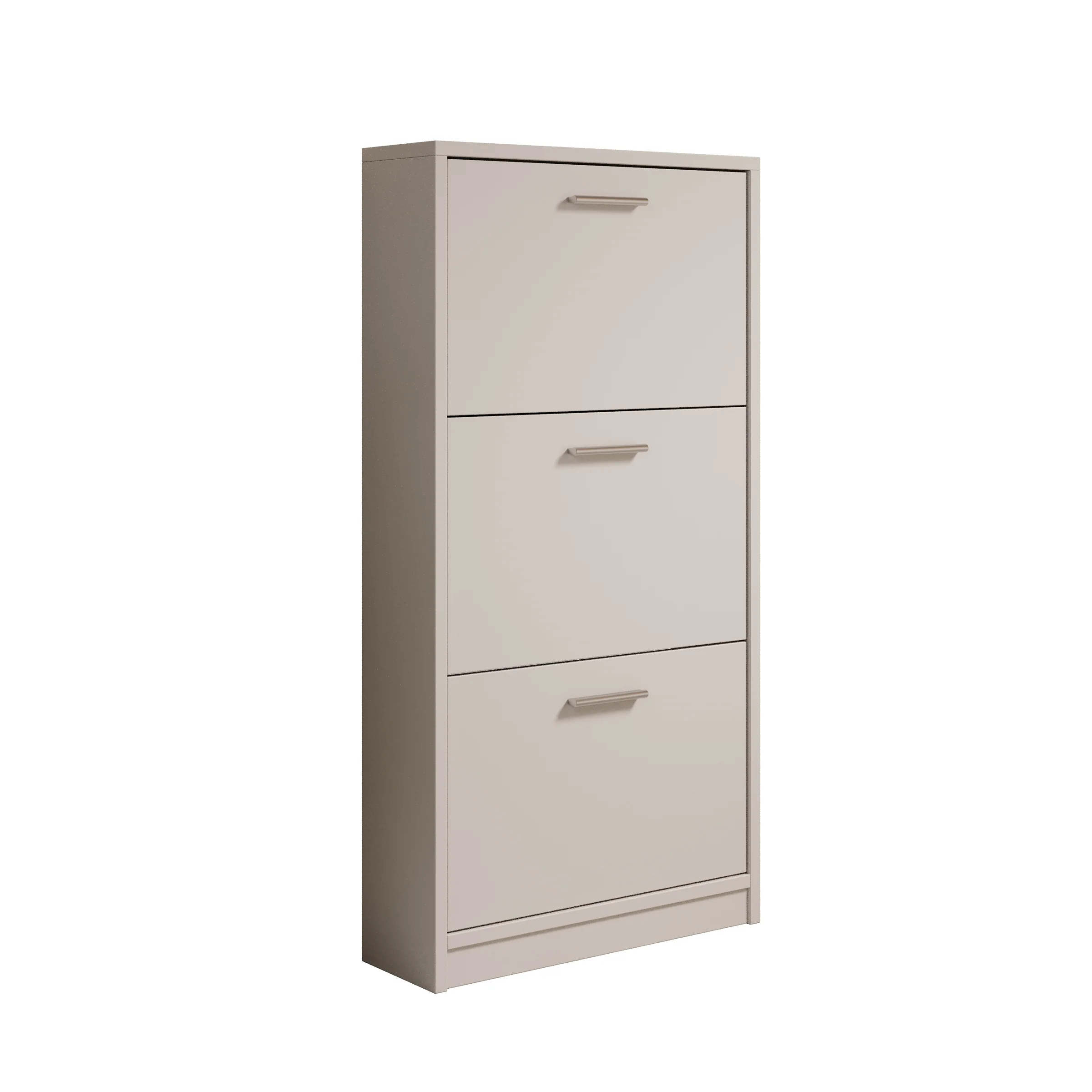 Nivik - Schoenenkast 3 vakken - Wit - 58x20x116 cm - Image 7