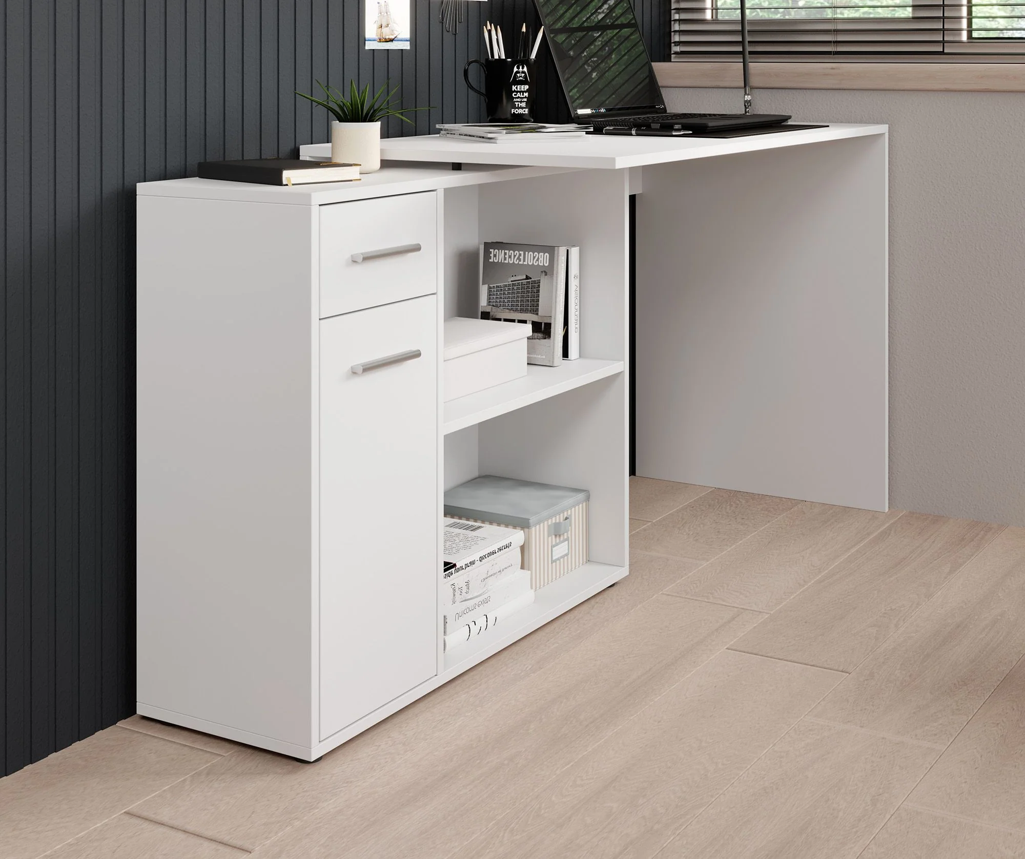 Nomi - Bureau - Wit - 120x92 cm - Image 7