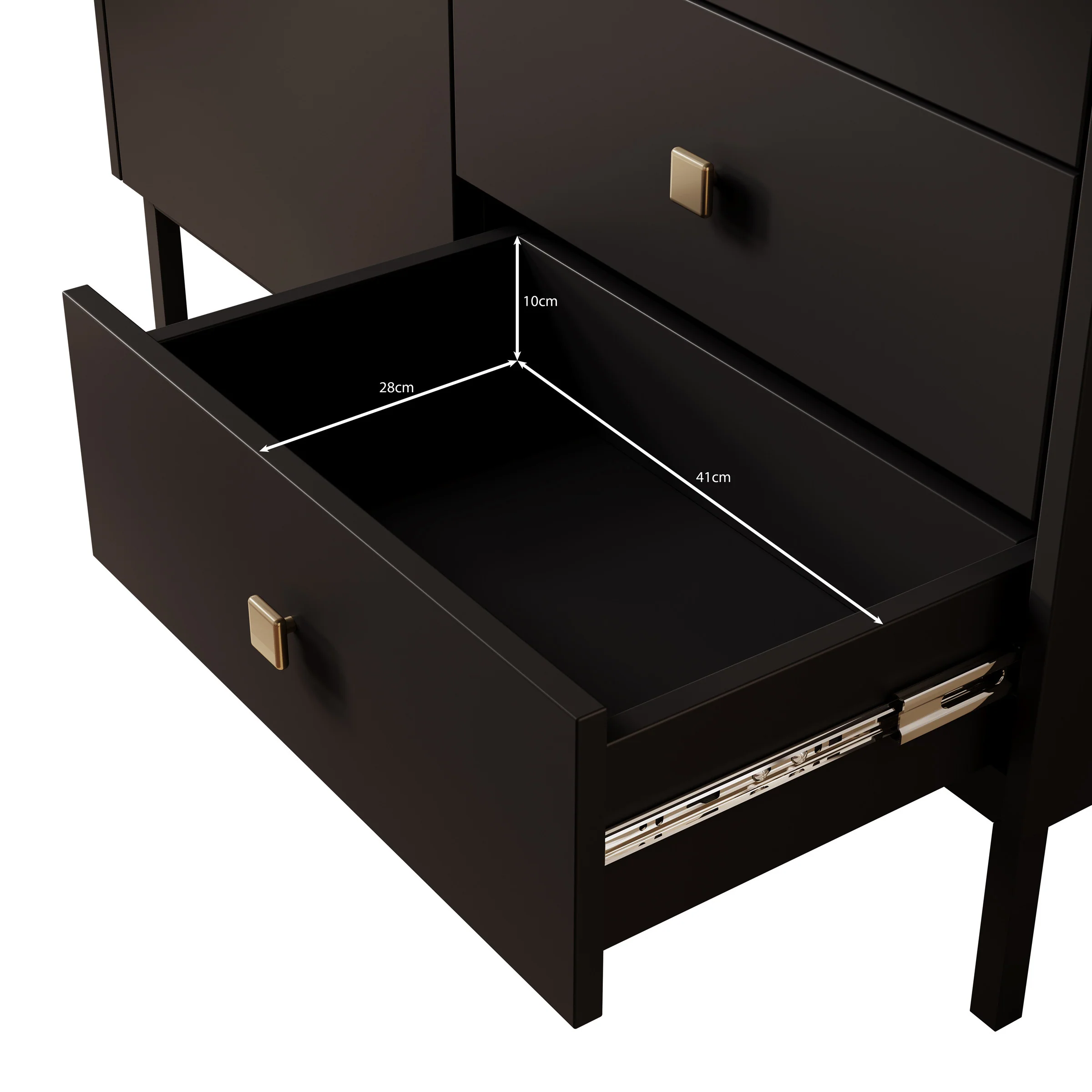 Norment - Dressoir - Zwart - 100x39x85 cm - Image 5