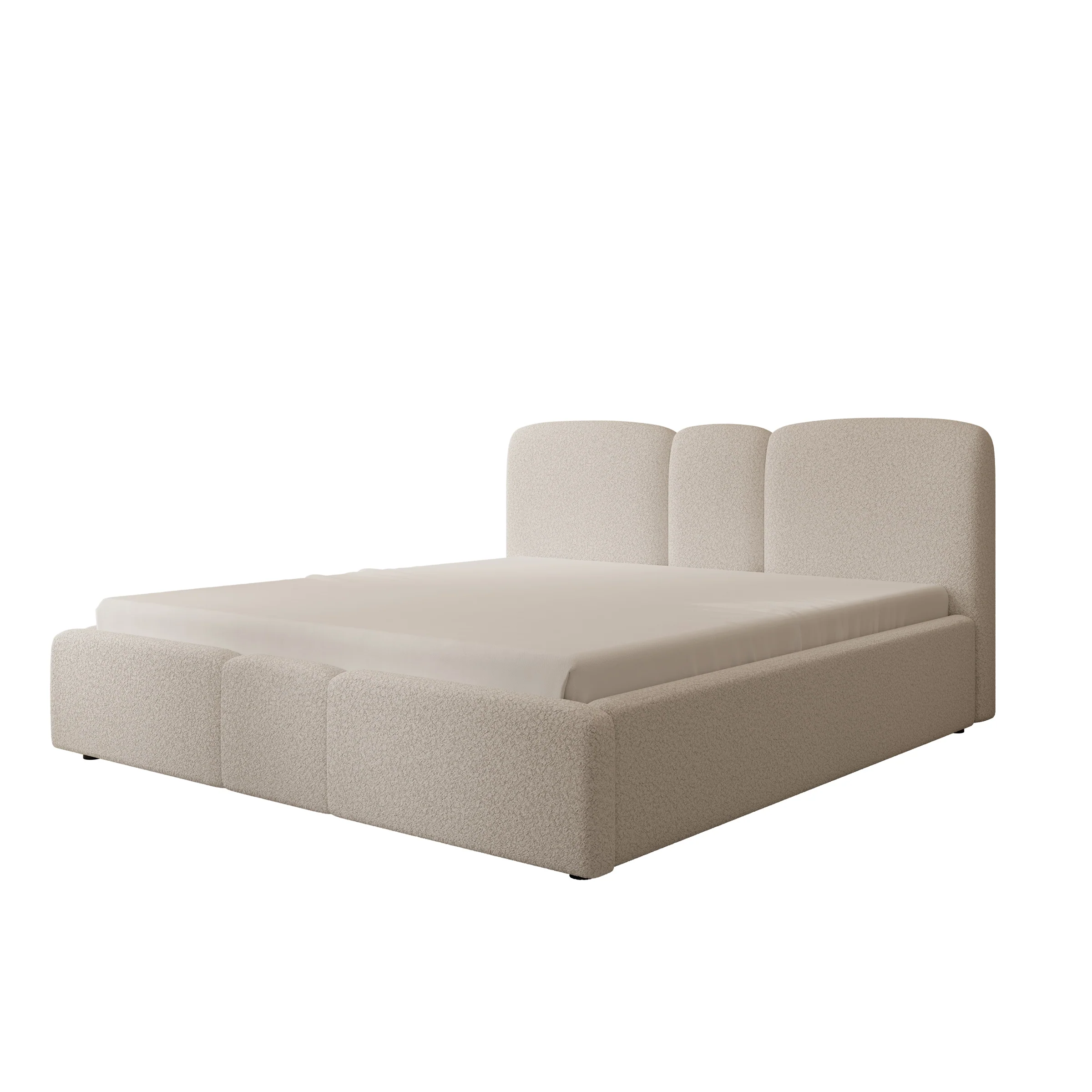 Northwell - Tweepersoonsbed met opbergruimte - Teddystof beige - 180x200 cm - Image 5