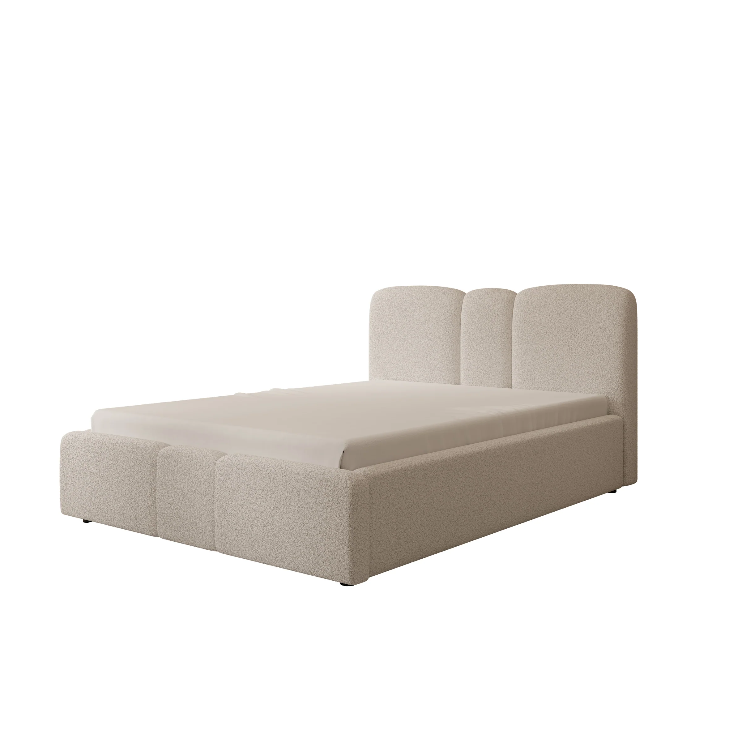 Northwell - Tweepersoonsbed met opbergruimte - Teddystof beige - 140x200 cm - Image 5