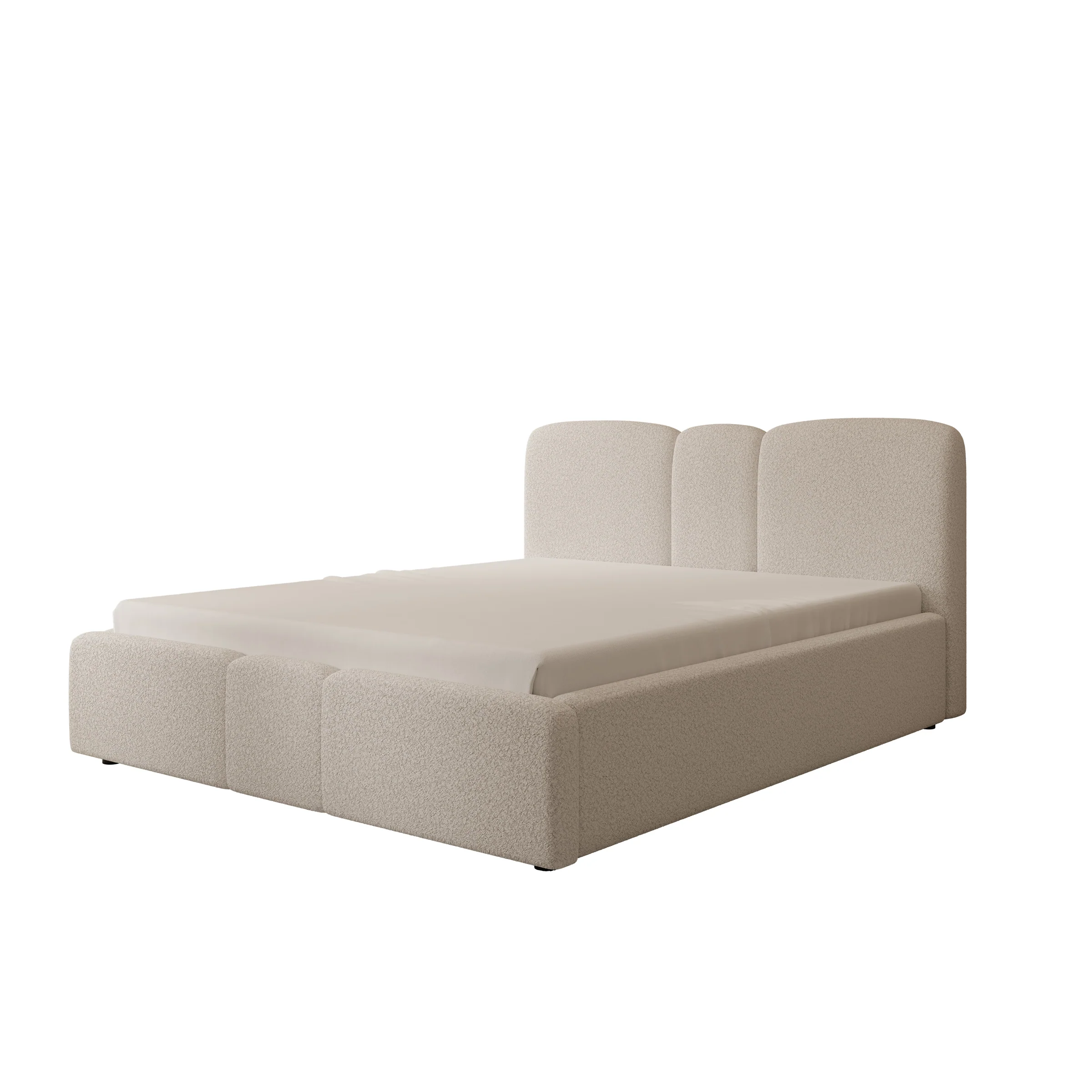 Northwell - Tweepersoonsbed met opbergruimte - Teddystof beige - 160x200 cm - Image 5