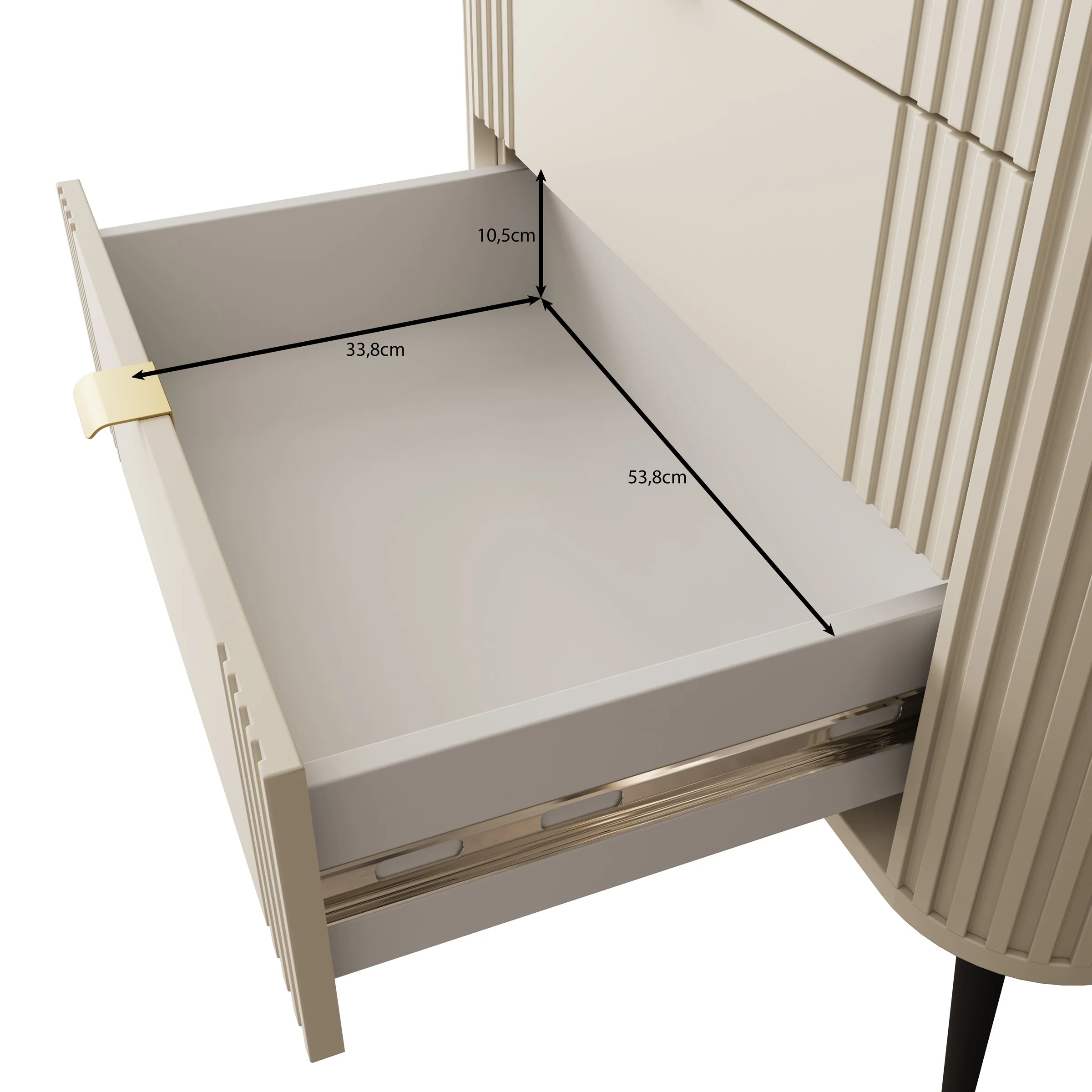 Oahu - Ladekast met 4 lades - Beige - 78x40x99 cm - Image 6
