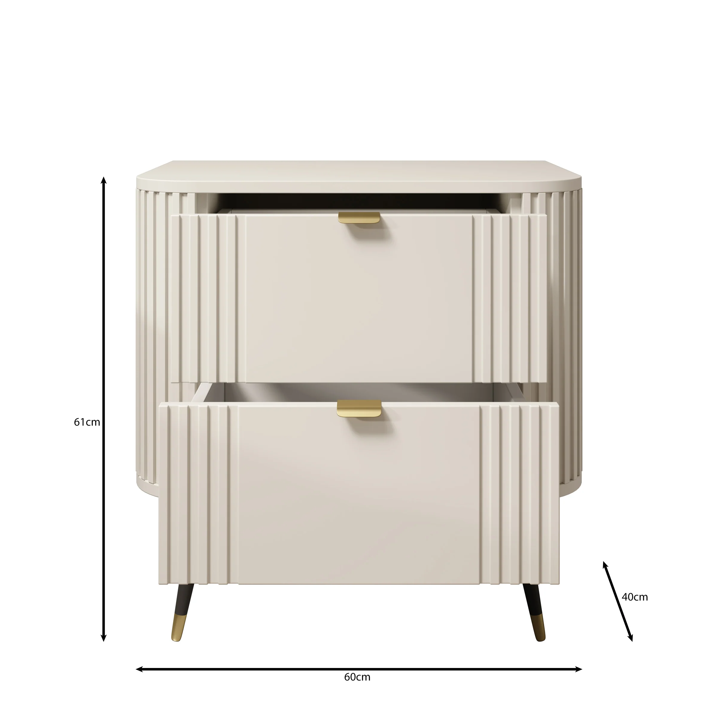 Oahu - Nachtkastje - Beige - 60x40x61 cm - Image 4