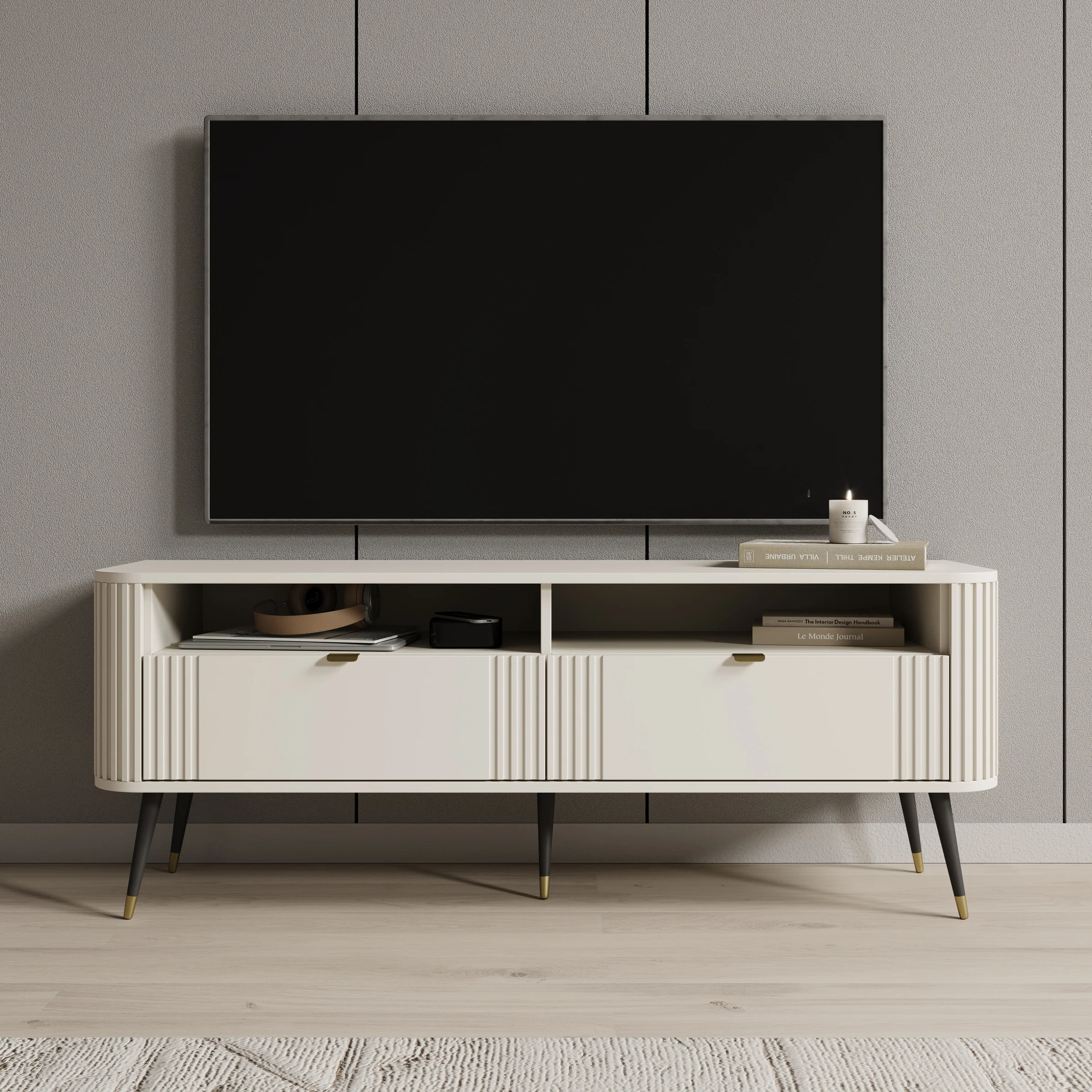 Oahu - TV-Meubel - Beige - 138x40x53 cm - Image 3