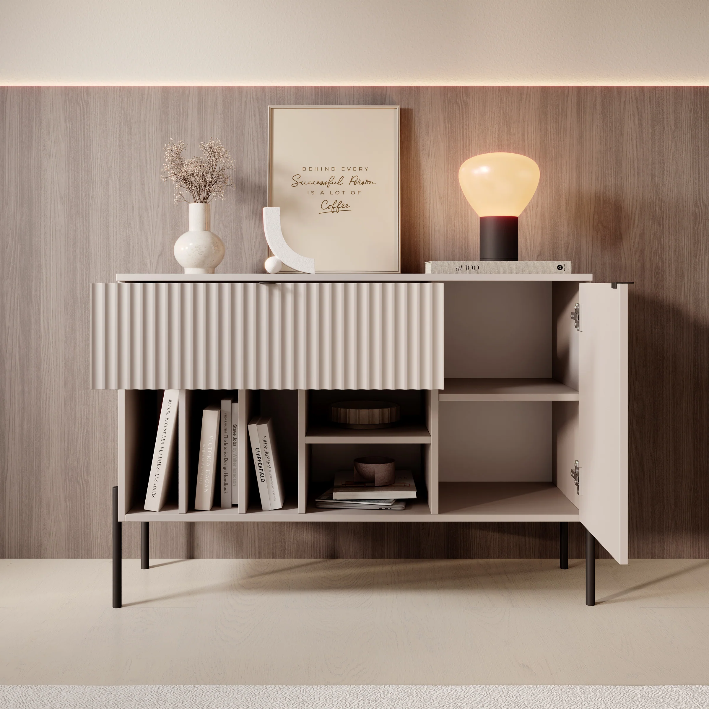 Oriya - Dressoir - Beige - 105x40x75 cm - Image 2