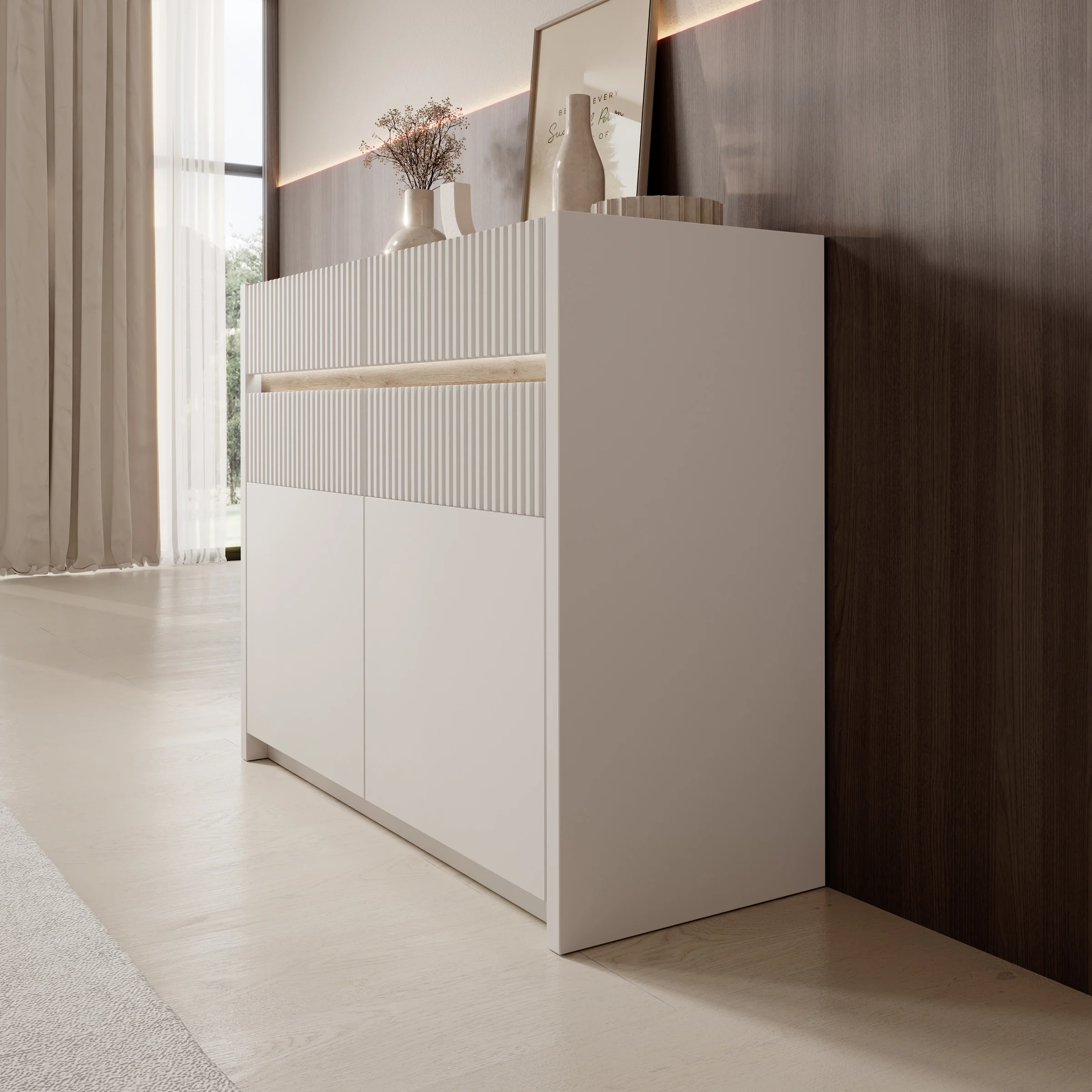Orlano - Dressoir - Beige - 105x42x86 cm - Image 4