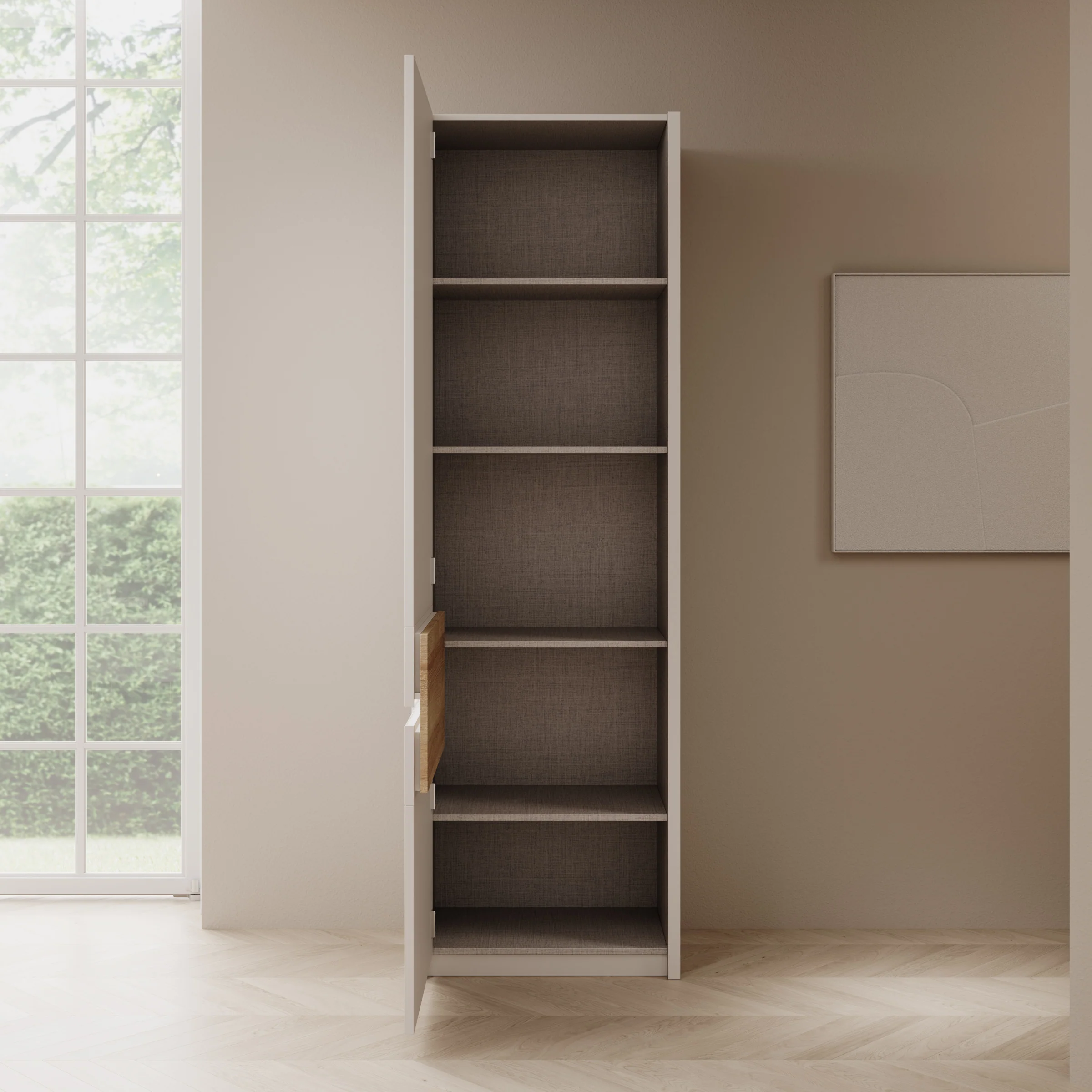 Orlano - Kledingkast - Beige - 61x42x197 cm - Image 2