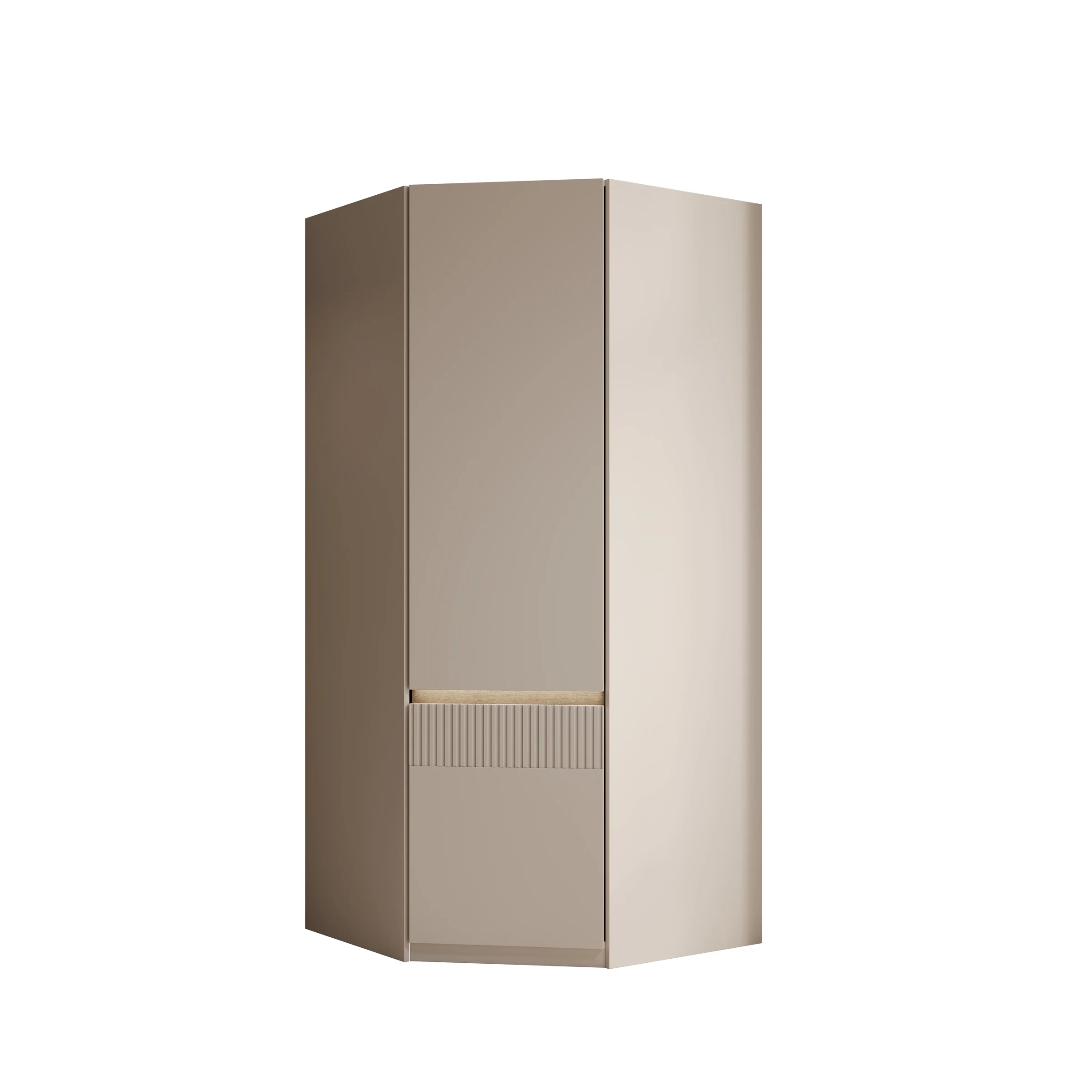 Orlano - Kledingkast hoek - Beige - 89x89x197 cm - Image 6