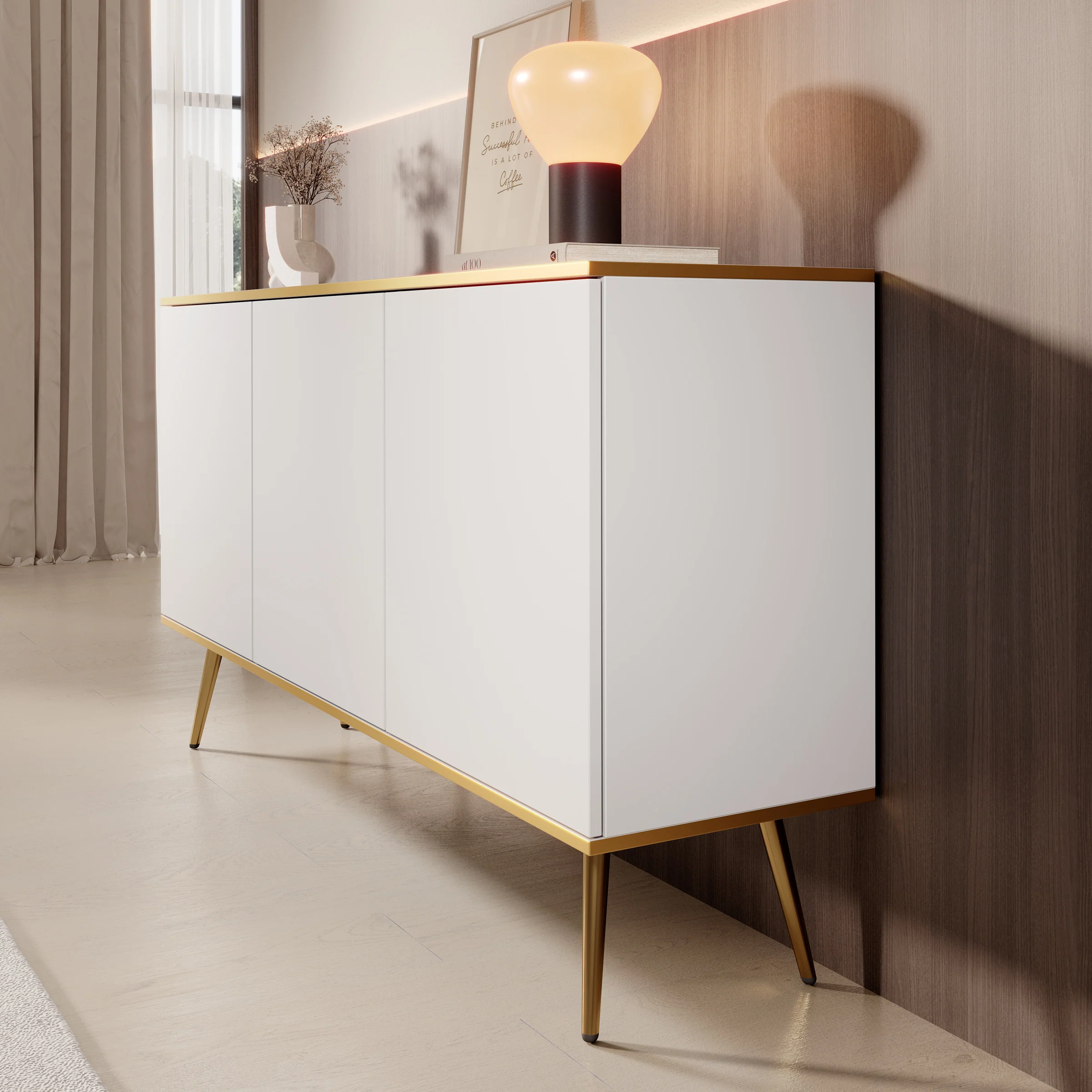 Orleans - Dressoir - Wit - 160x39x85 cm - Image 4