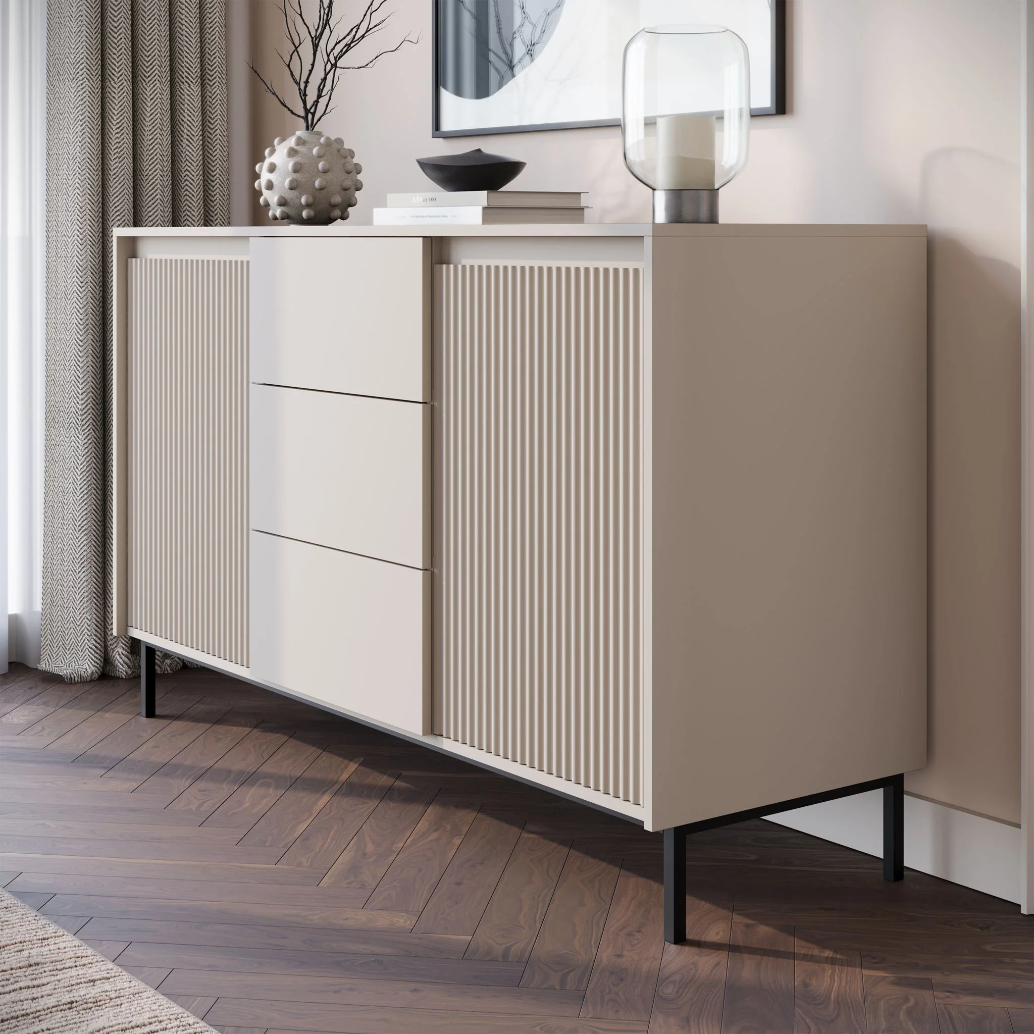 Orvana - Dressoir - Beige - 153x50x90 cm - Image 4