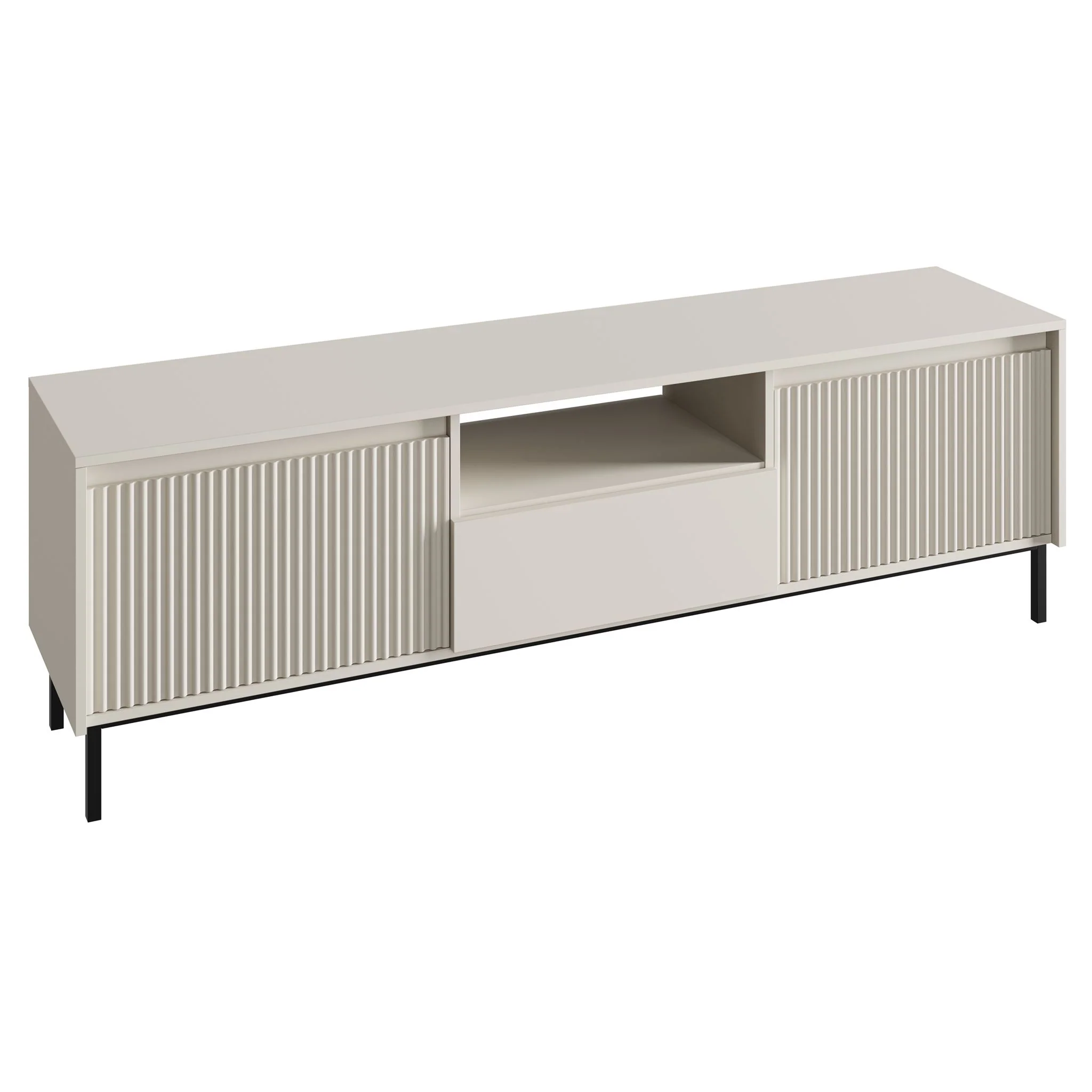 Orvana - TV-Meubel met 2 deuren - Beige - 174x40x60 cm - Image 6