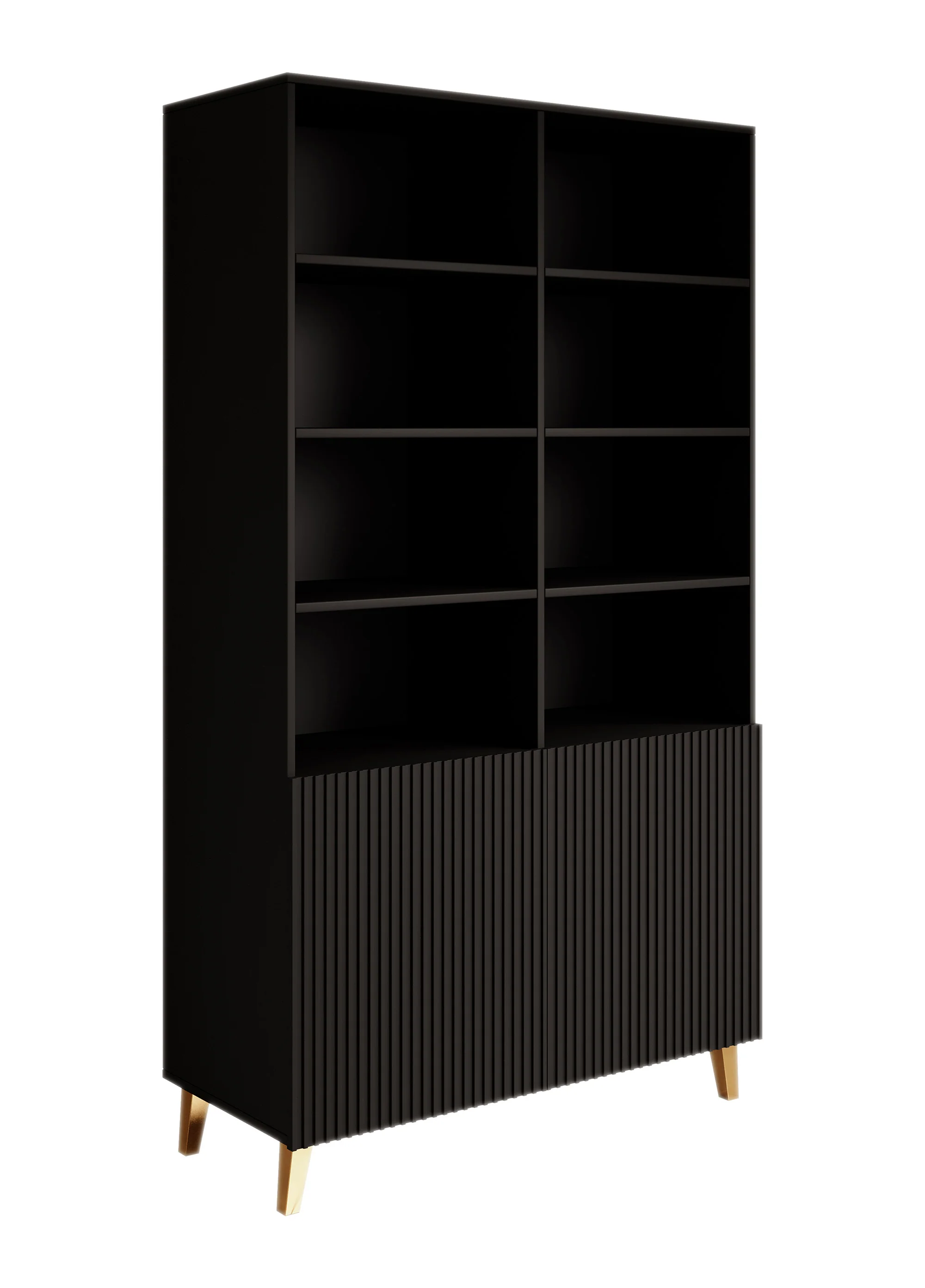 Palamos - Boekenkast - Mat zwart - 100x40x177 cm - Image 6