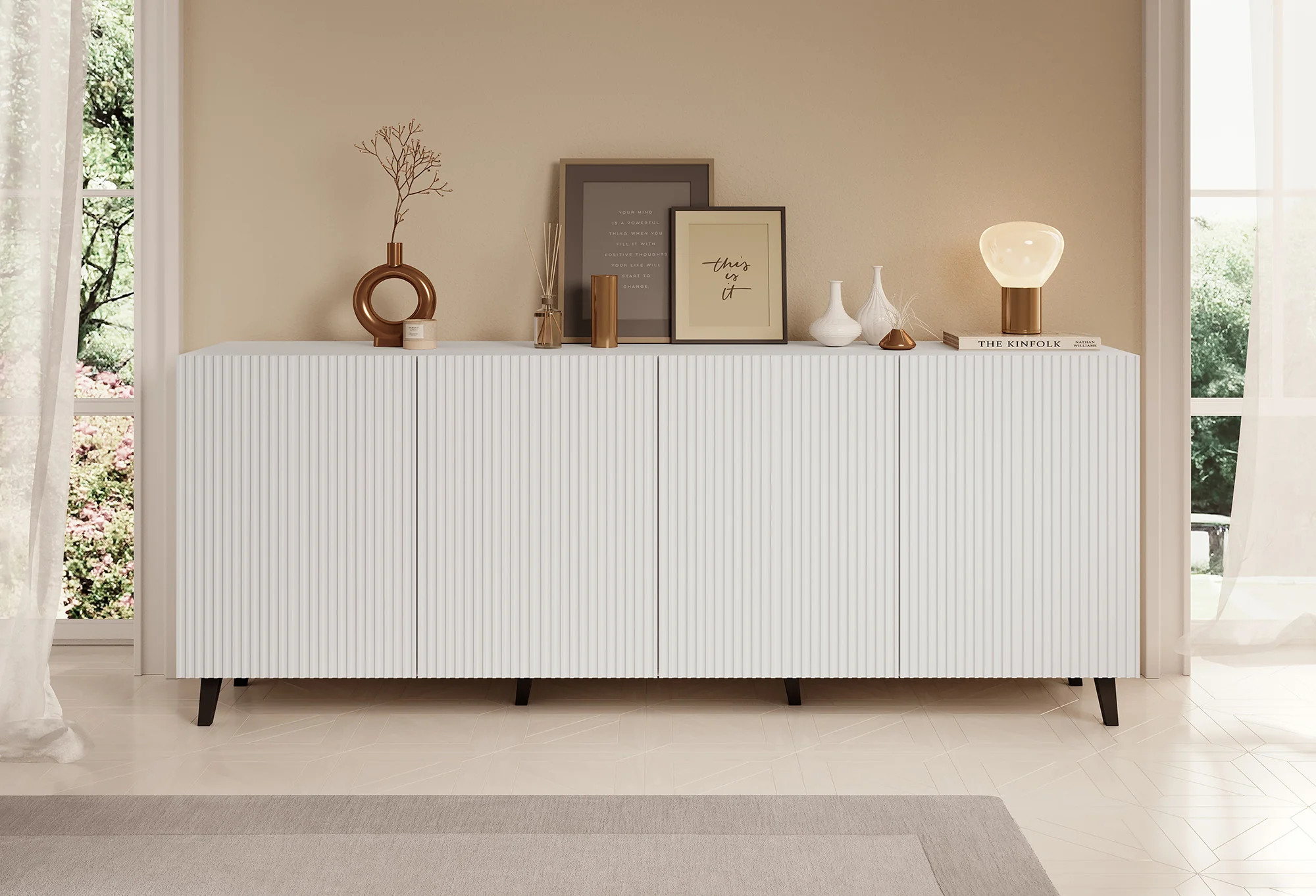 Palamos - Dressoir - Wit - 200x40x82 cm - Image 2