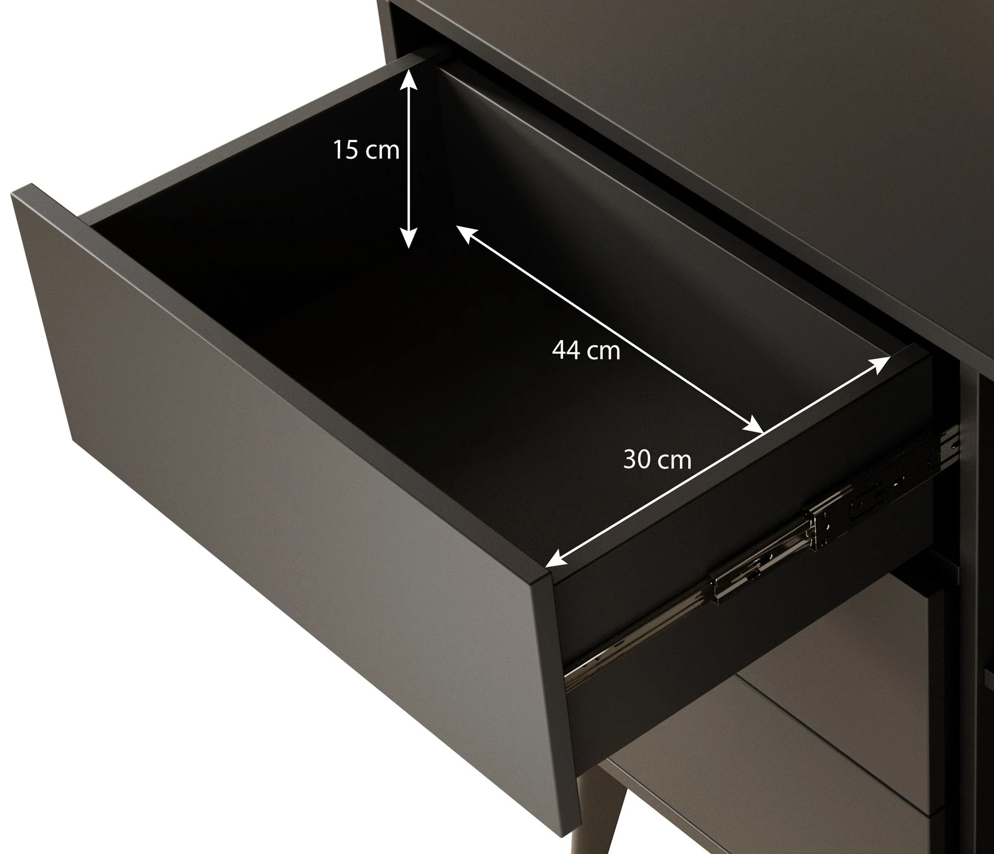 Palladium - Dressoir - Eiken/zwart - 104x39x83 cm - Image 6