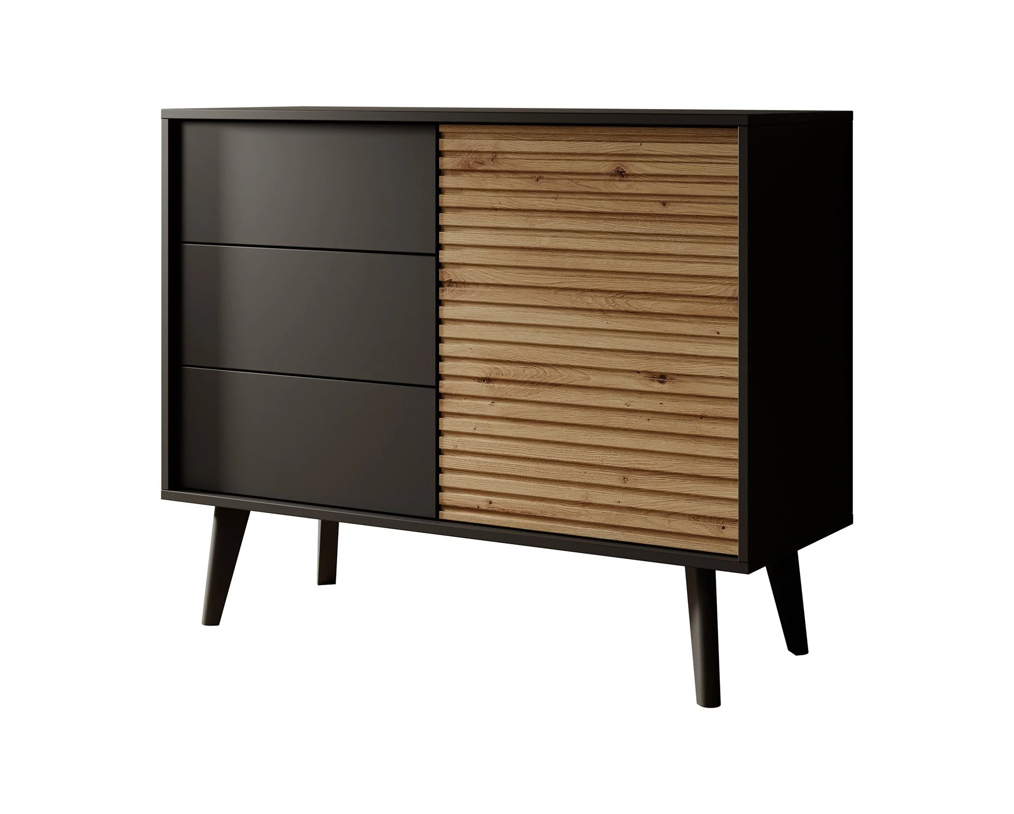Palladium - Dressoir - Eiken/zwart - 104x39x83 cm - Image 7