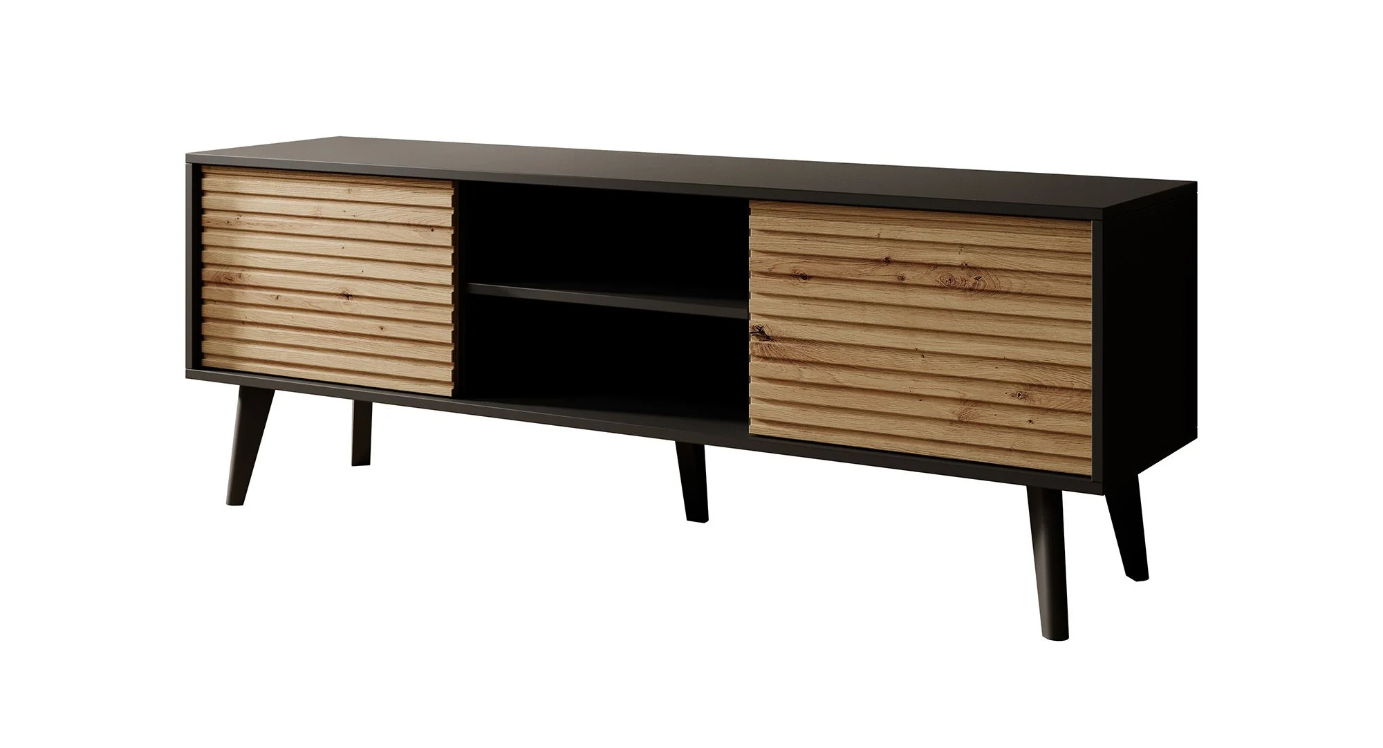 Palladium - TV-Meubel - Eiken/zwart - 154 cm - Image 6