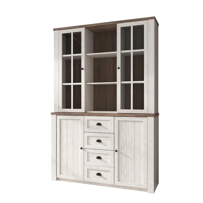 Parello 2 - Buffetkast - Wit/eiken - 130x43x199 cm - Image 6