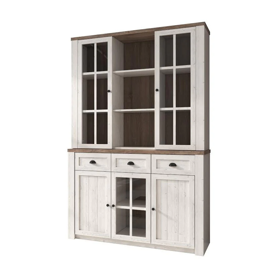 Parello 6 - Buffetkast - Wit/eiken - 130x43x199 cm - Image 6