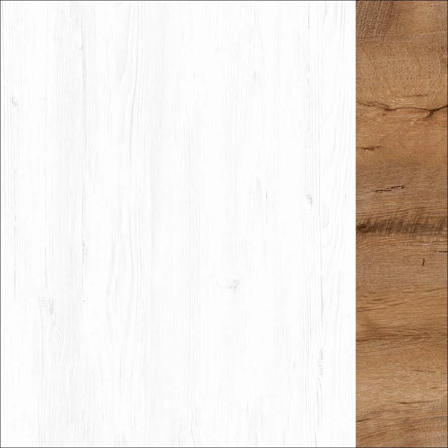 Parello - Bureau - Wit/eiken - 160x67 cm - Image 5