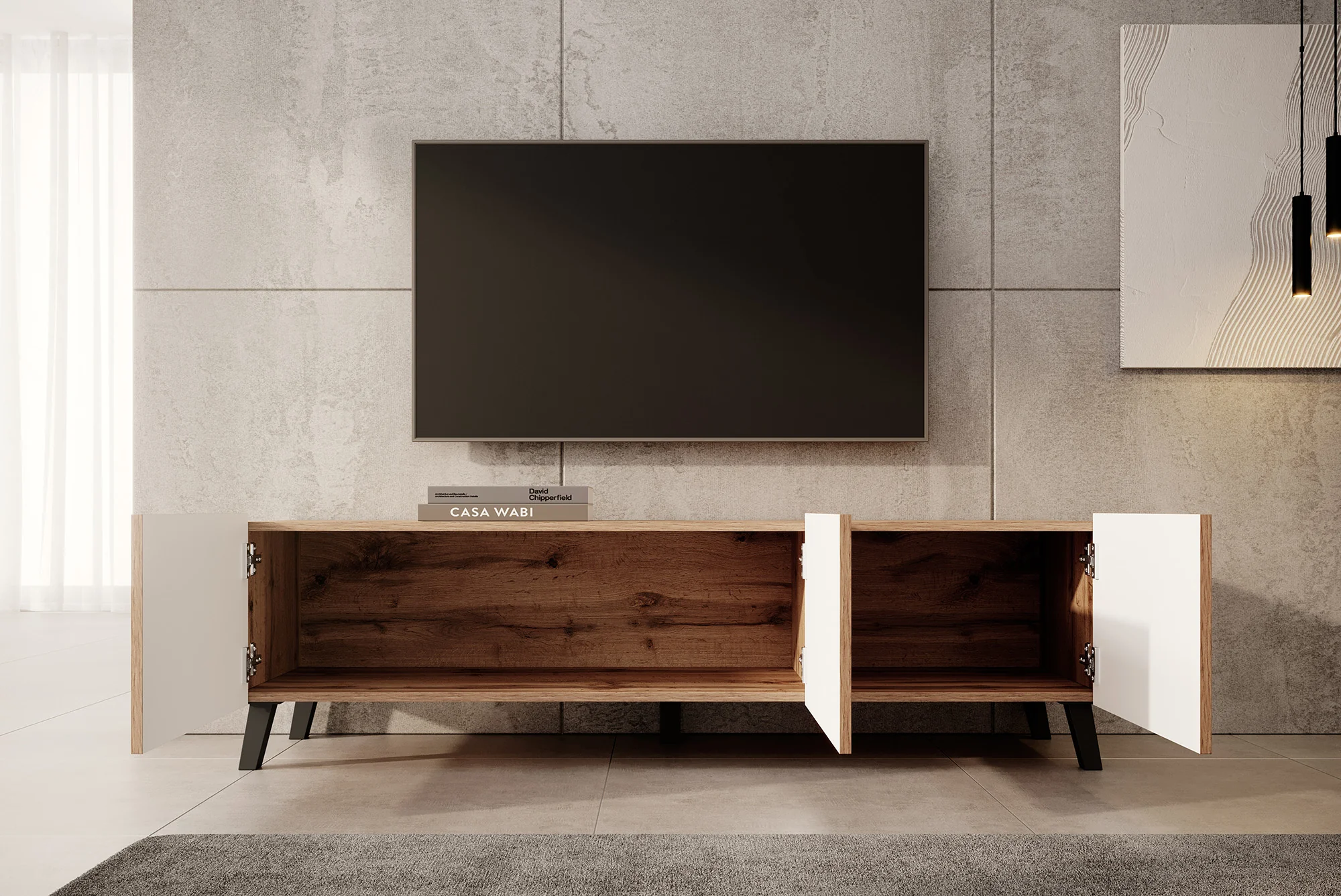 Pepinos 2 - TV-Meubel - Eiken - 150x42x44 cm - Image 2