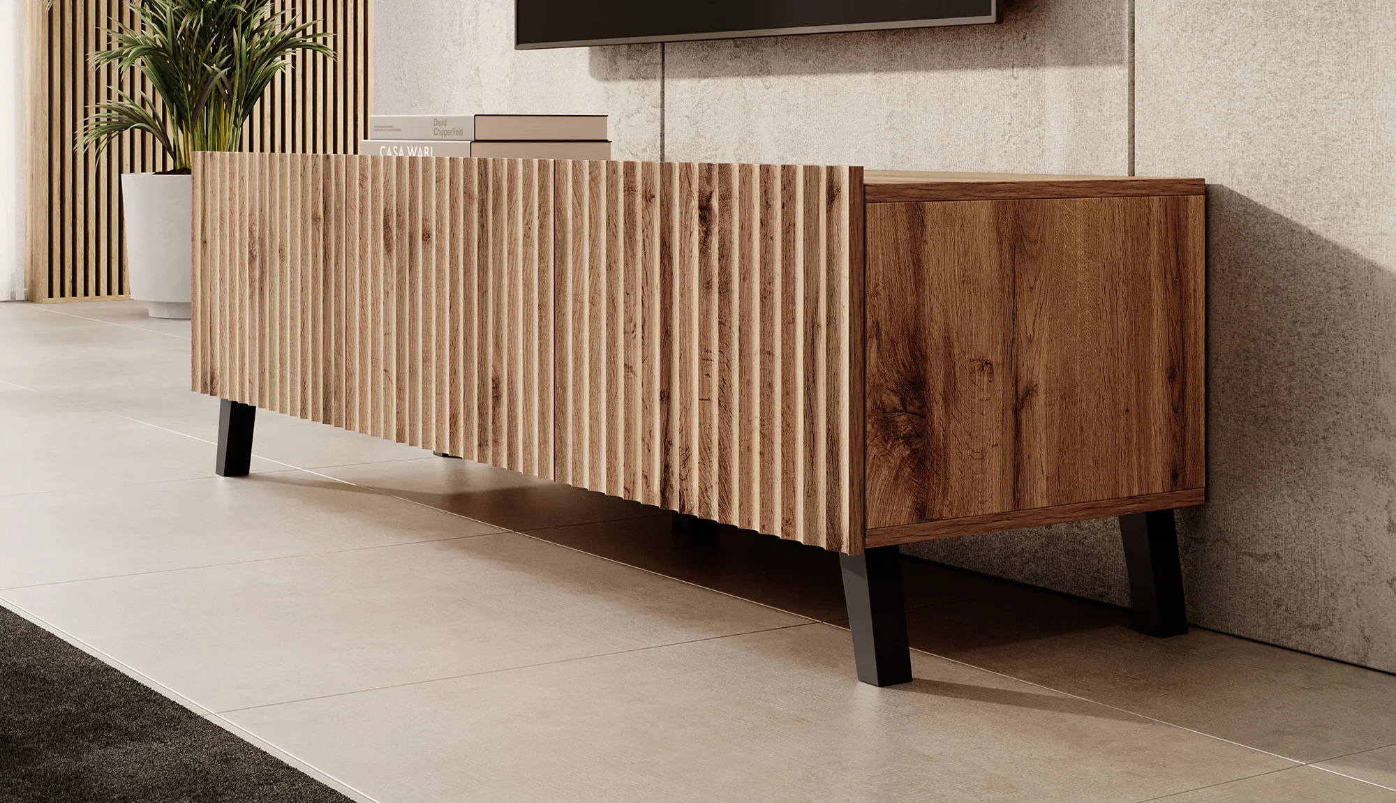 Pepinos 2 - TV-Meubel - Eiken - 150x42x44 cm - Image 4