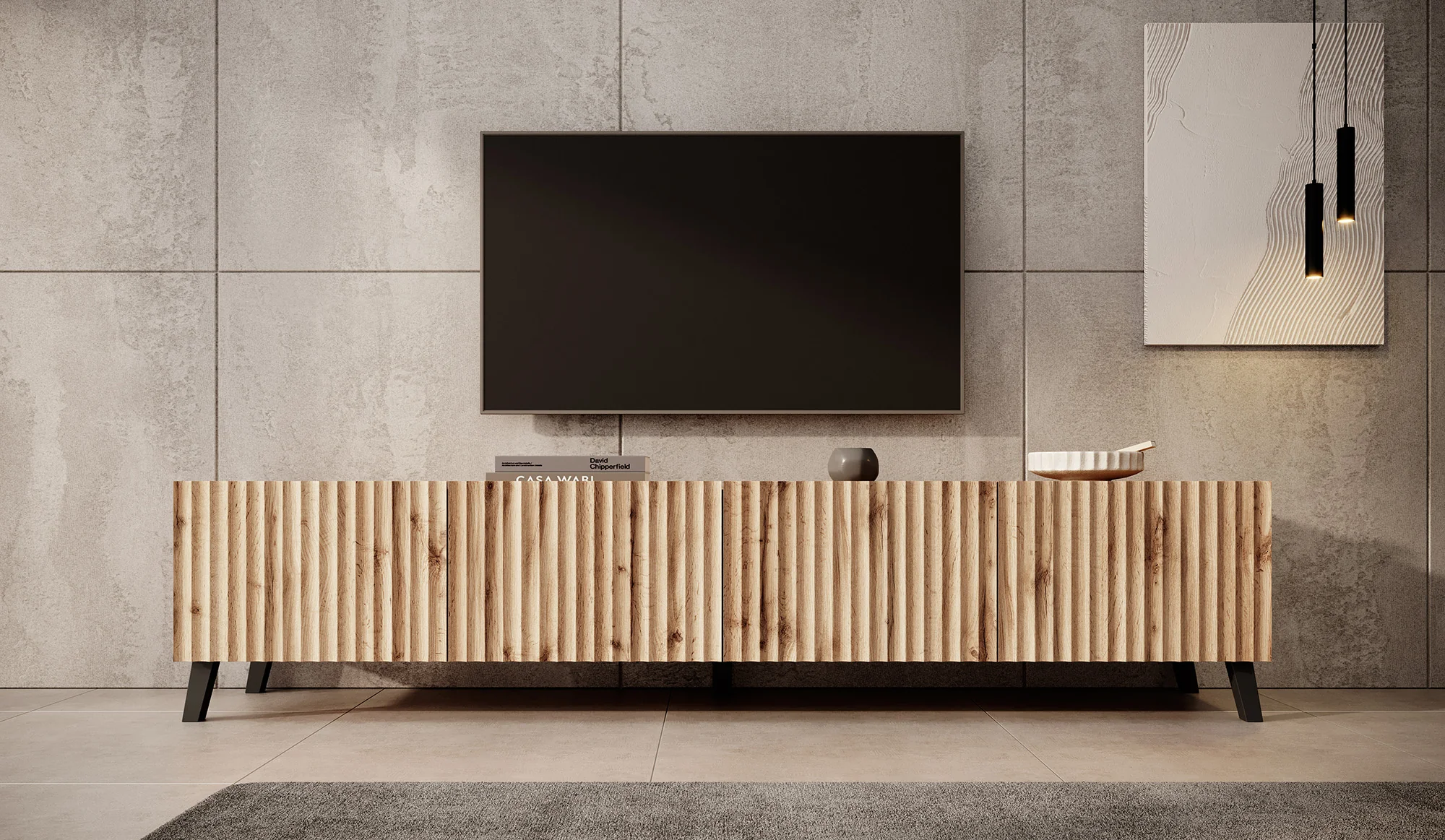 Pepinos 2 - TV-Meubel - Eiken - 200x42x44 cm - Image 3