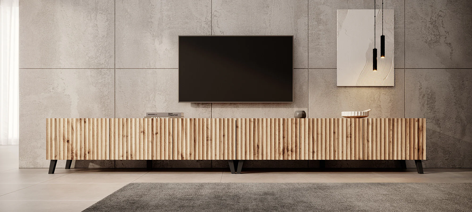Pepinos 2 - TV-Meubel - Eiken - 300x42x44 cm - Image 3
