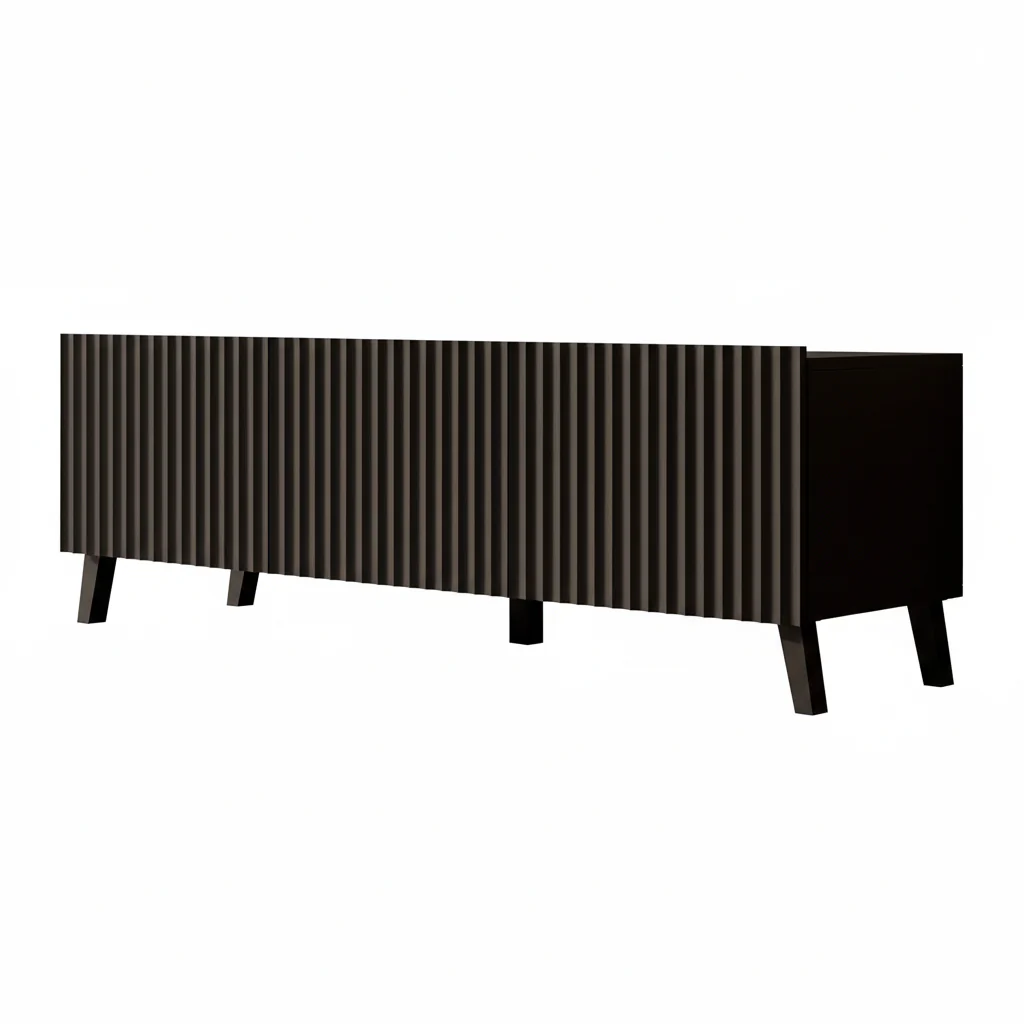 Pepinos 2 - TV-Meubel - Mat zwart - 150x42x44 cm - Image 6