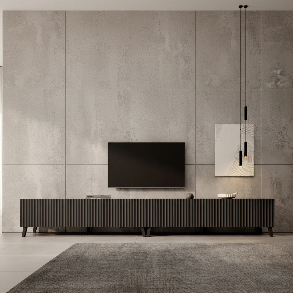 Pepinos 2 - TV-Meubel - Mat zwart - 300x42x44 cm - Image 3
