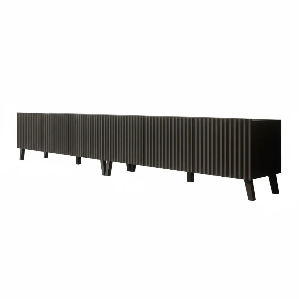 Pepinos 2 - TV-Meubel - Mat zwart - 300x42x44 cm - Image 6
