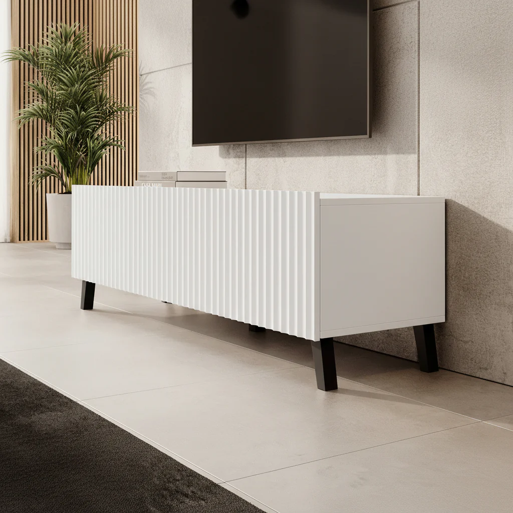 Pepinos 2 - TV-Meubel - Wit - 150x42x44 cm - Image 4